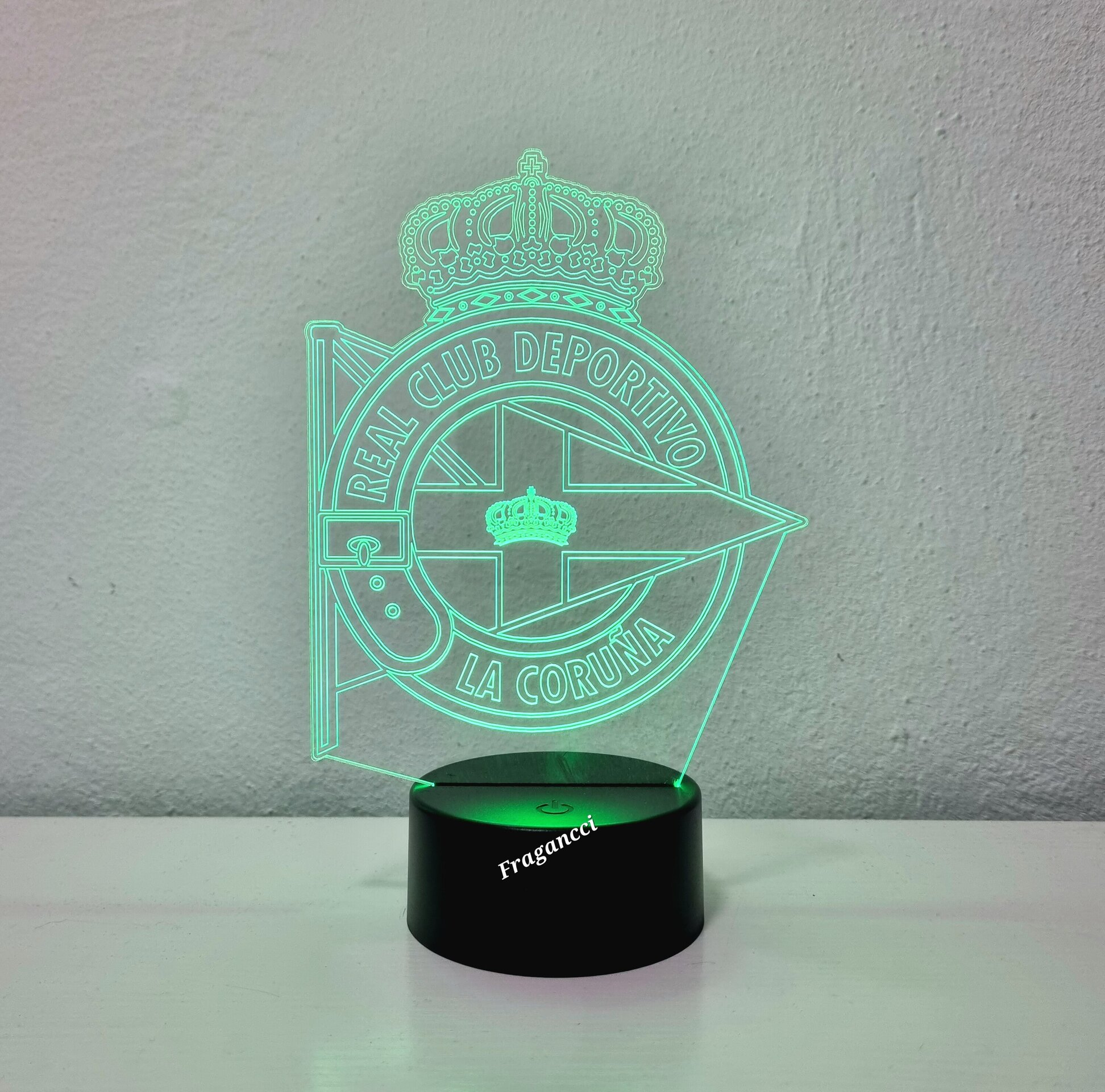 Lampara led 3d Escudo Futbol D la Coruña personalizable - 8