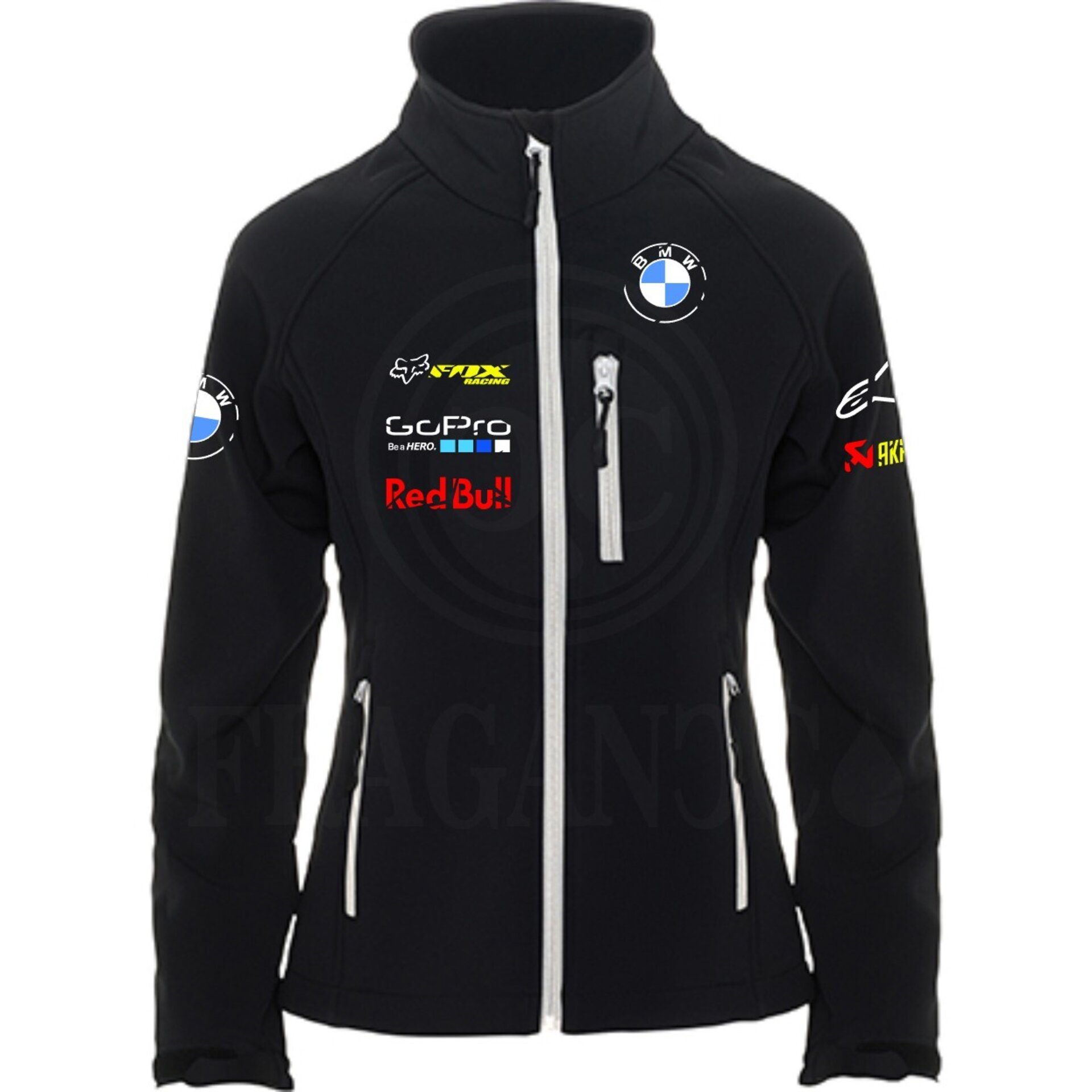 Chaqueta moto cortavientos softshell Roly Antártida personalizada. Mod. BW - 5