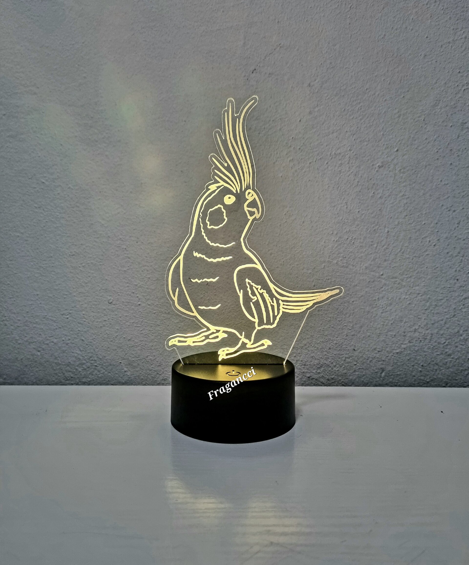 Lampara led 3d Animal Ninfa personalizable, Lámpara led sobremesa - 8