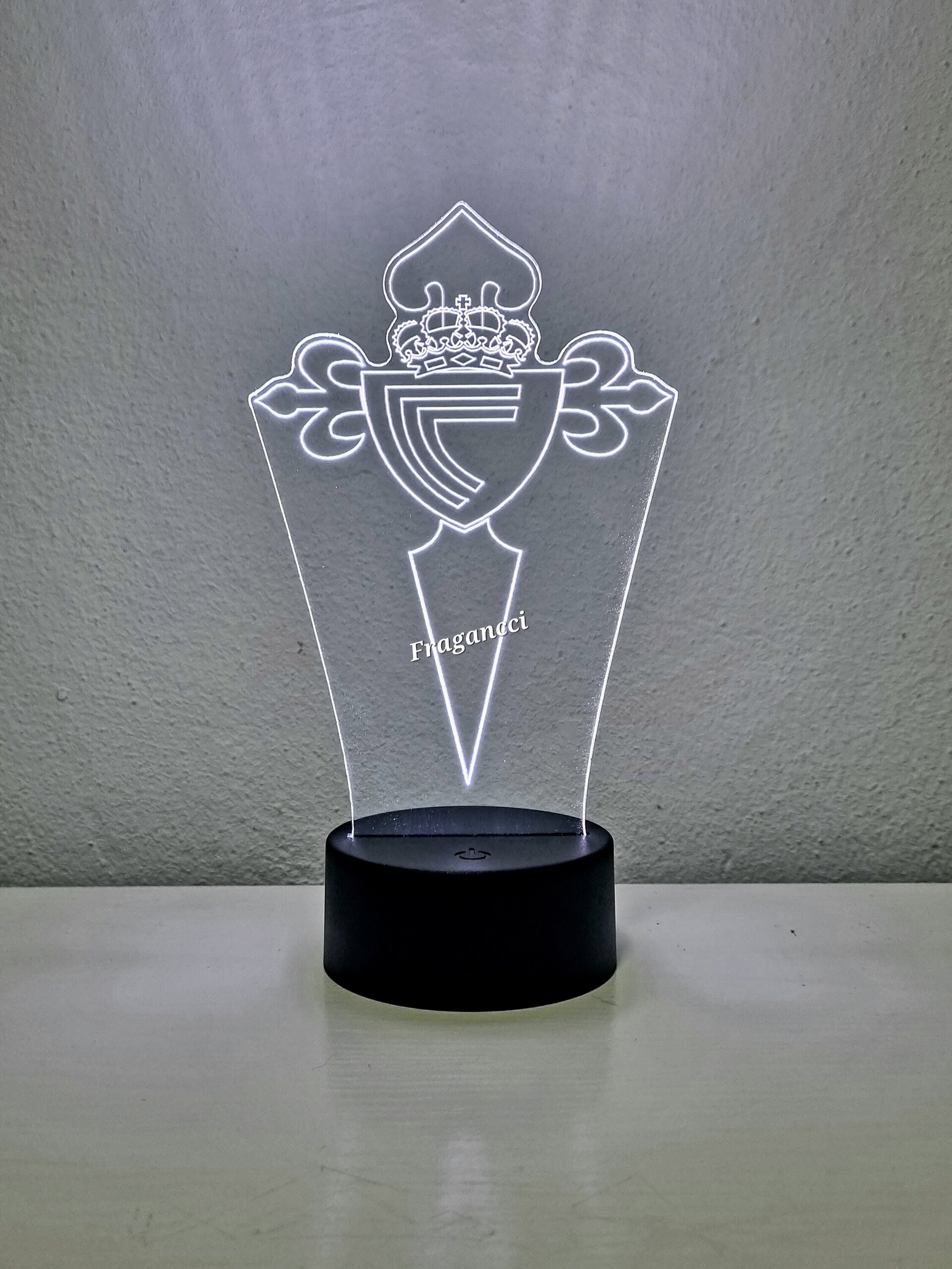 Lampara led 3d Escudo Futbol C de Vigo personalizable, Lámpara led sobremesa - 6