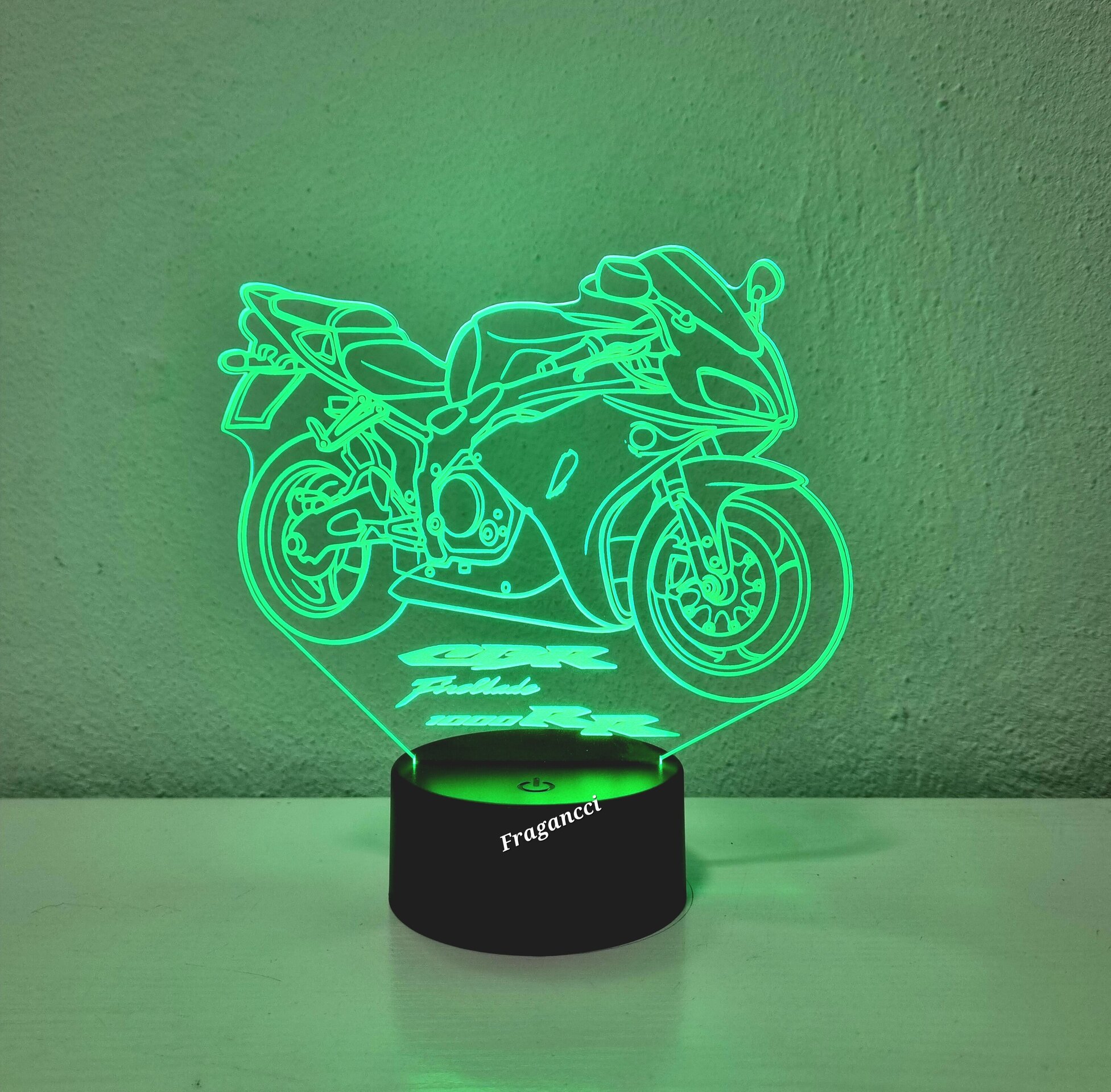 Lampara led 3d moto Hond a Cbr 1000 RR 2007 personalizable Lámpara led sobremesa - 8