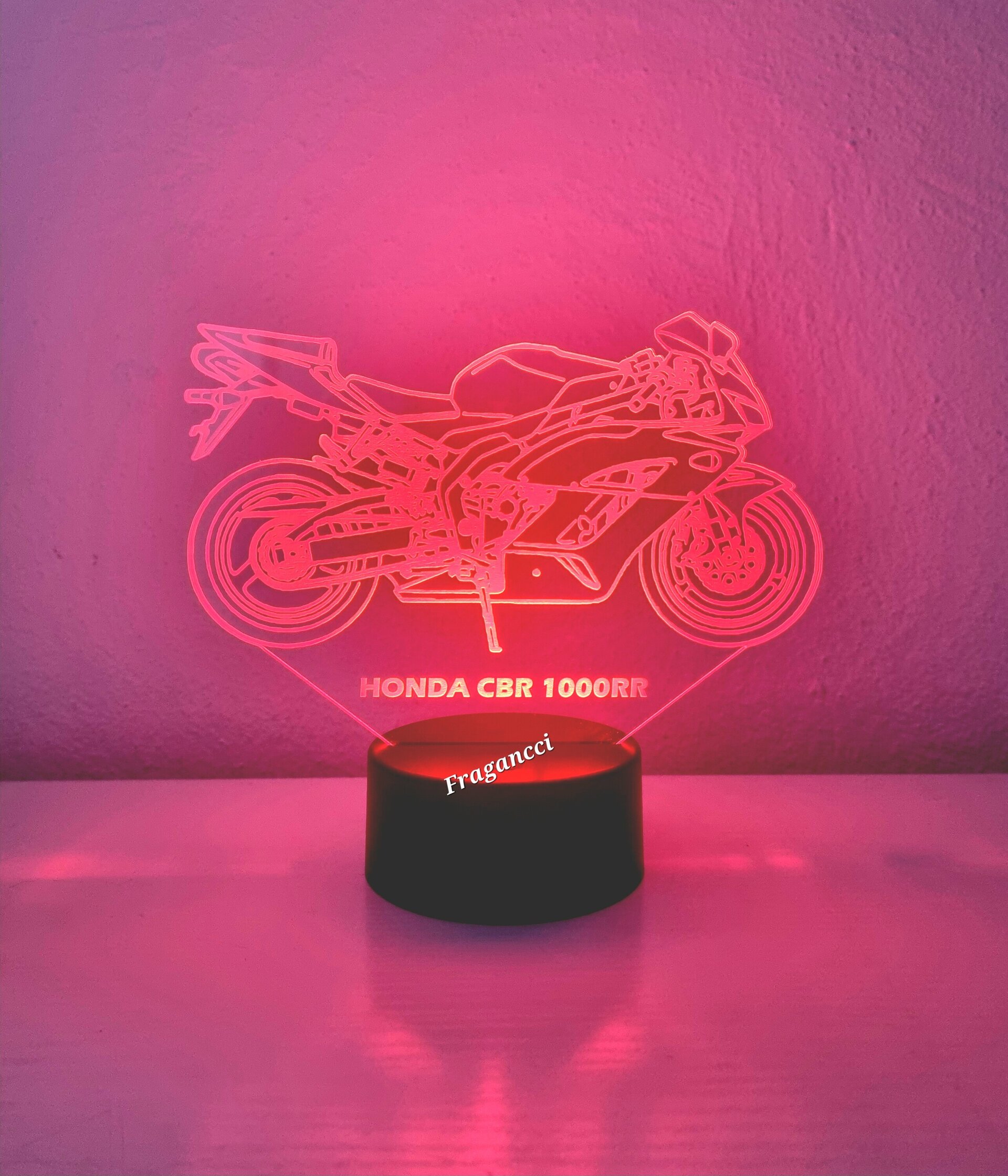 Lampara led 3d moto Hond a Cbr 1000 RR 2005 personalizable Lámpara led sobremesa - 6