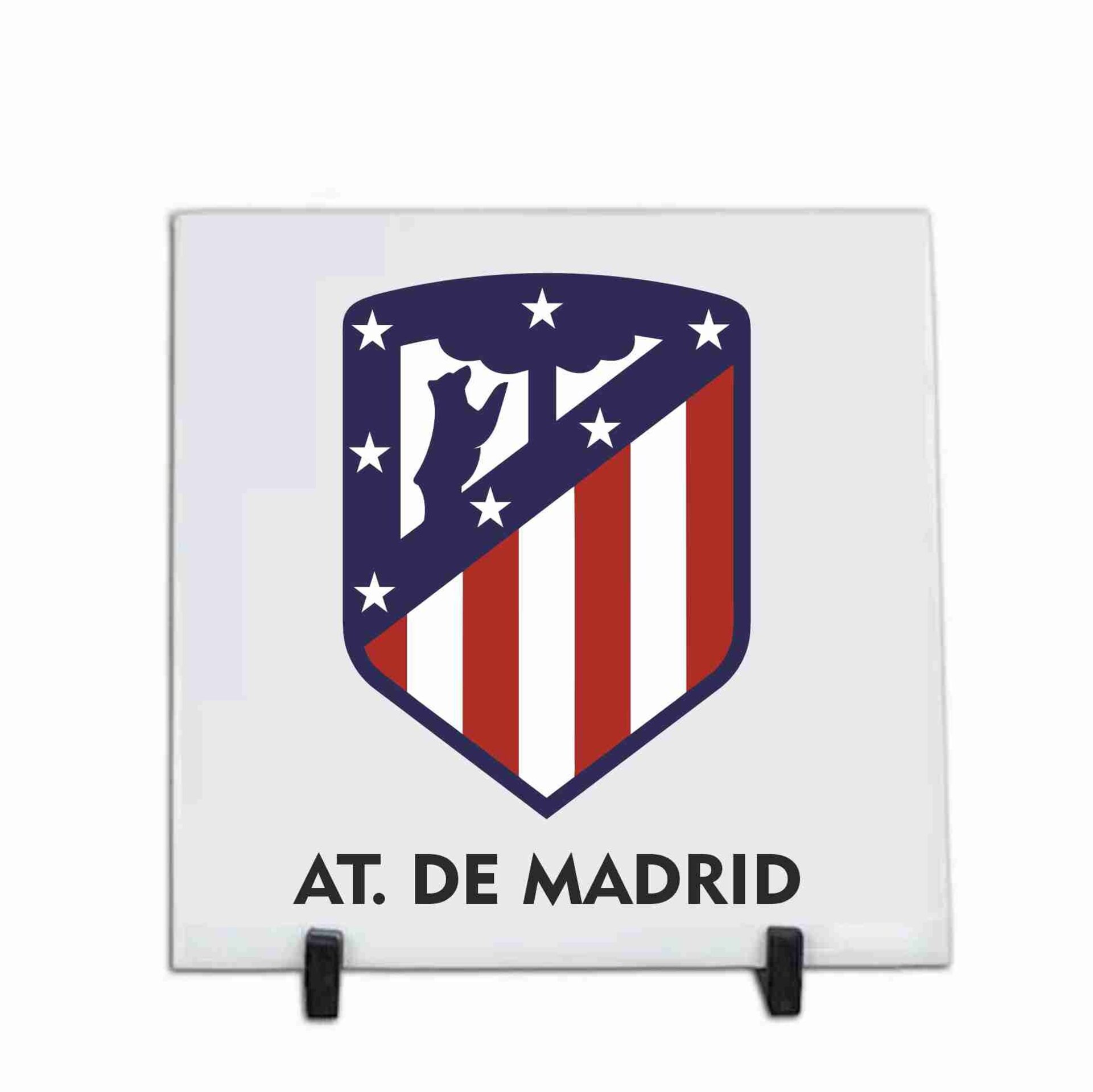 Azulejos de cerámica personalizados de 20 x 20 cm. Equipo futbol A. Madrid - 2