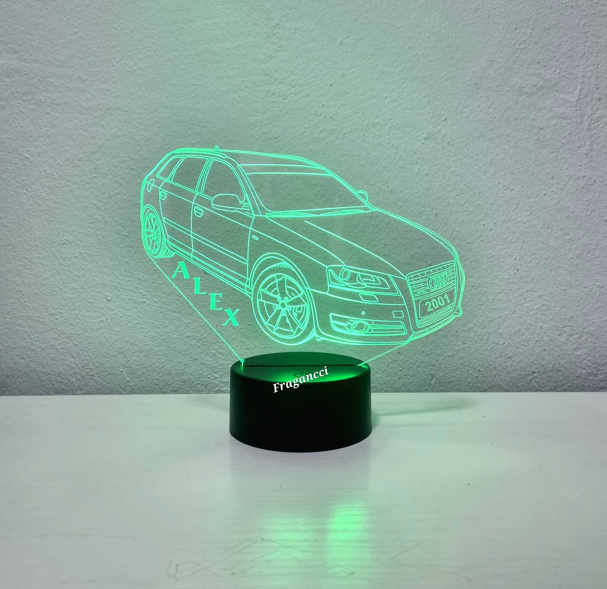 Lampara led 3d Aud i A3 Sportback Sline personalizable, Lámpara led sobremesa - 9