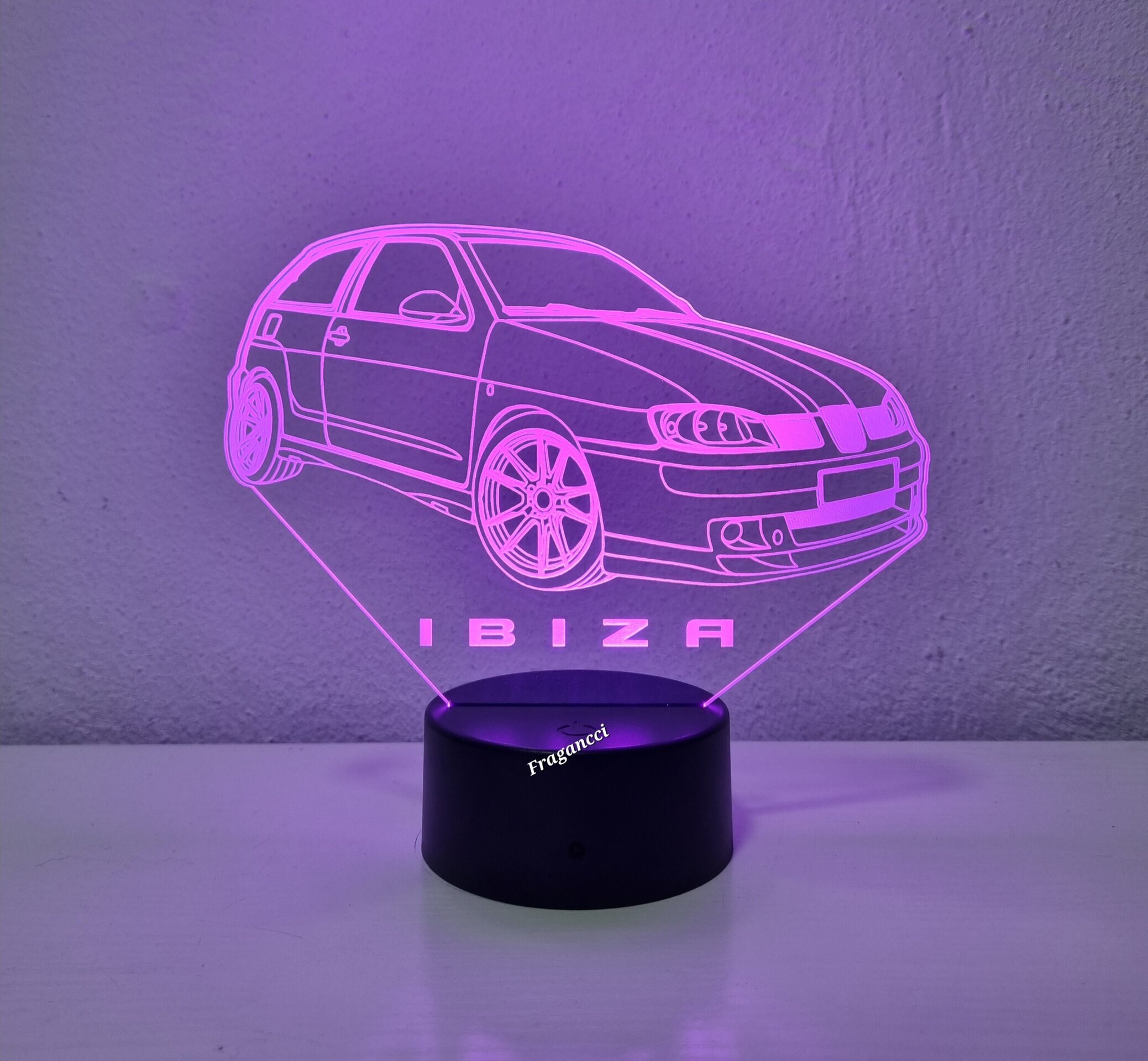 Lampara led 3d Se at Ibiza personalizable, Lámpara led sobremesa - 6