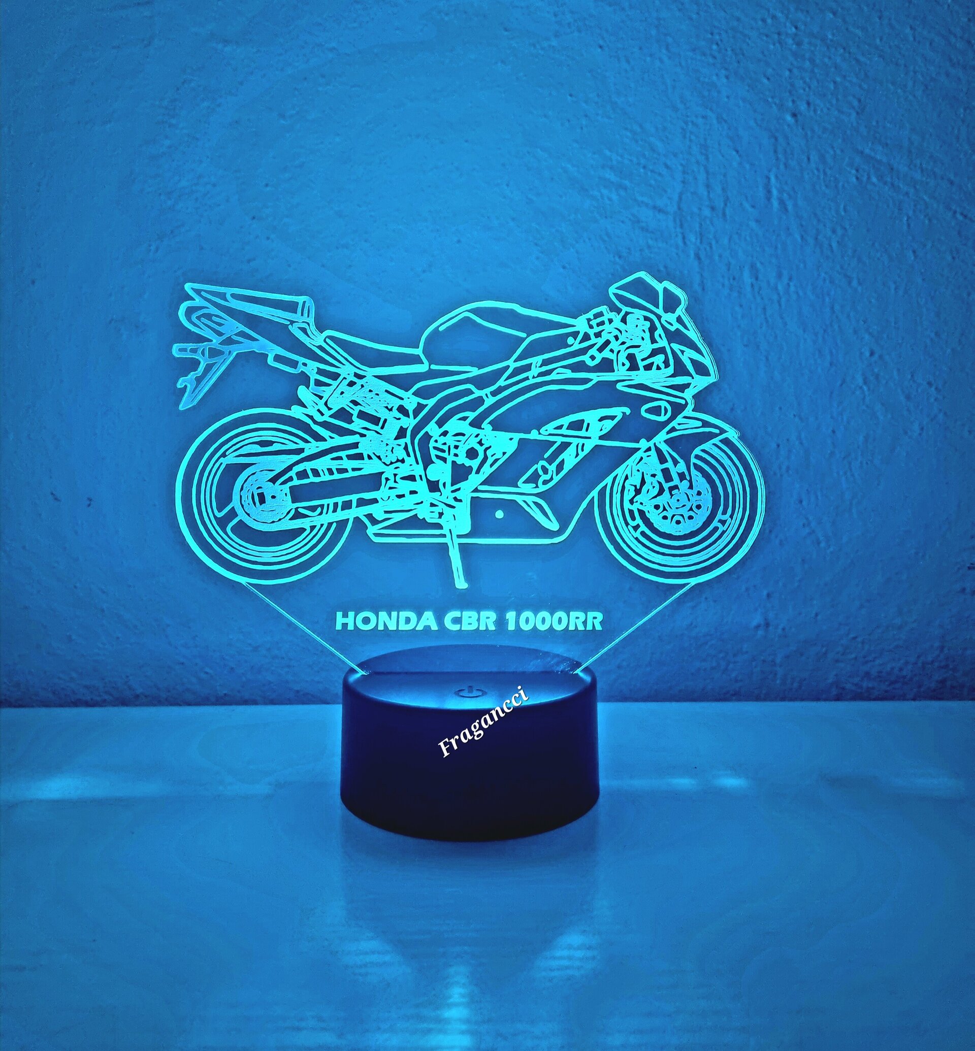 Lampara led 3d moto Hond a Cbr 1000 RR 2005 personalizable Lámpara led sobremesa - 9