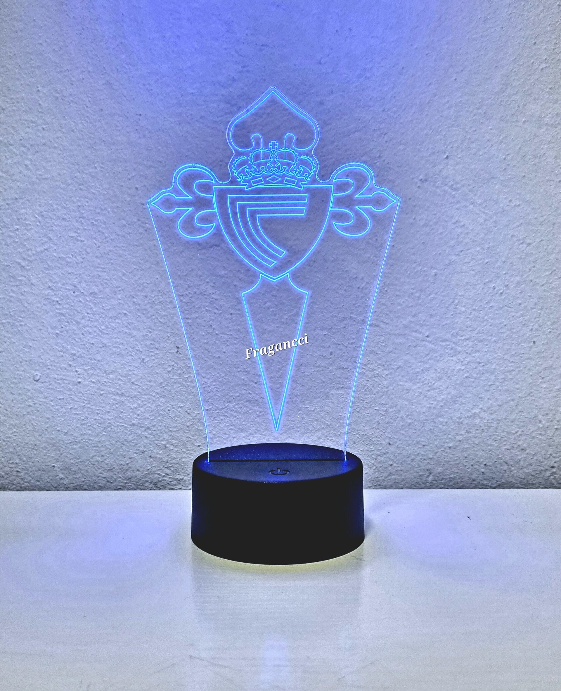 Lampara led 3d Escudo Futbol C de Vigo personalizable, Lámpara led sobremesa - 7