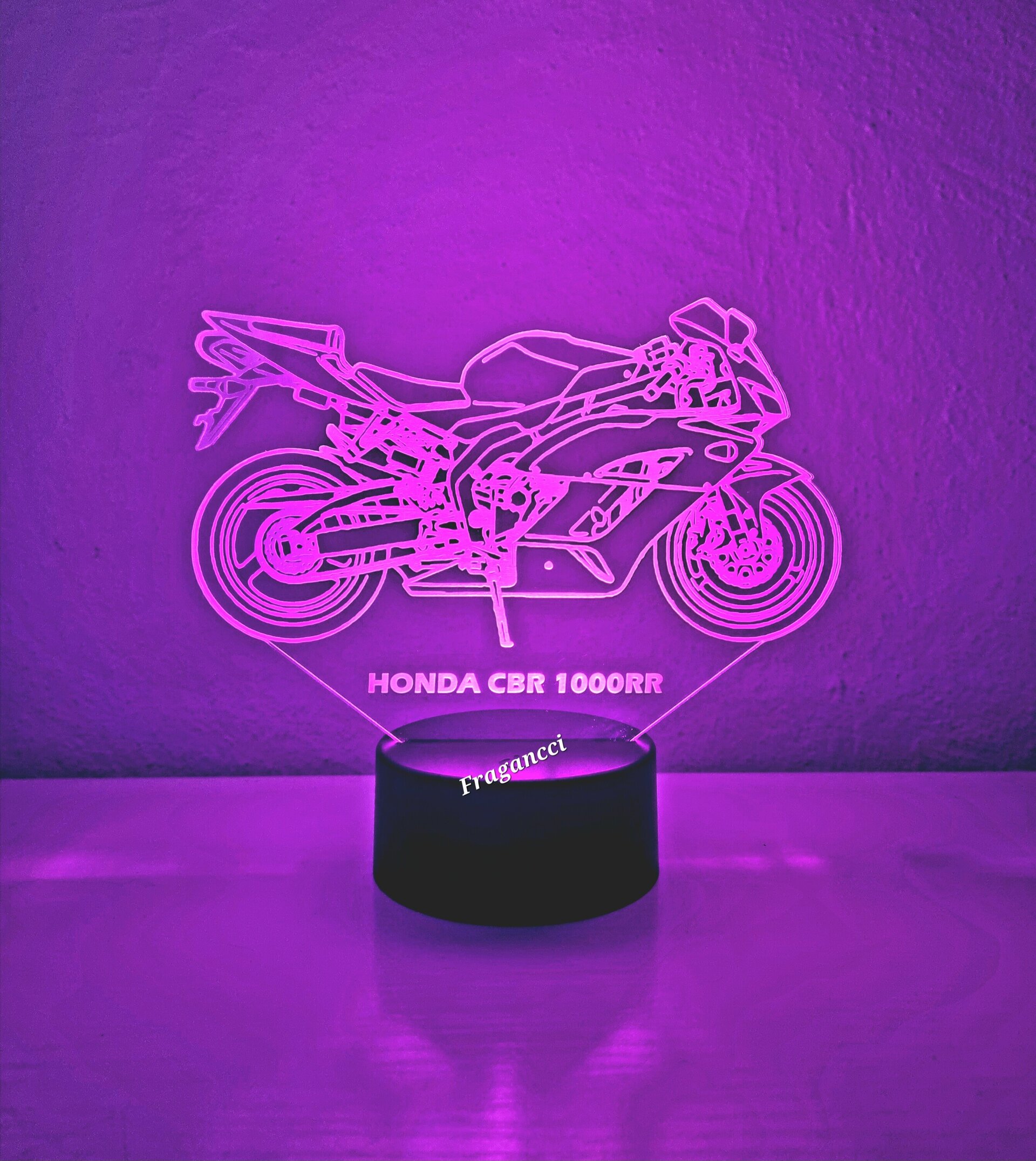 Lampara led 3d moto Hond a Cbr 1000 RR 2005 personalizable Lámpara led sobremesa - 3