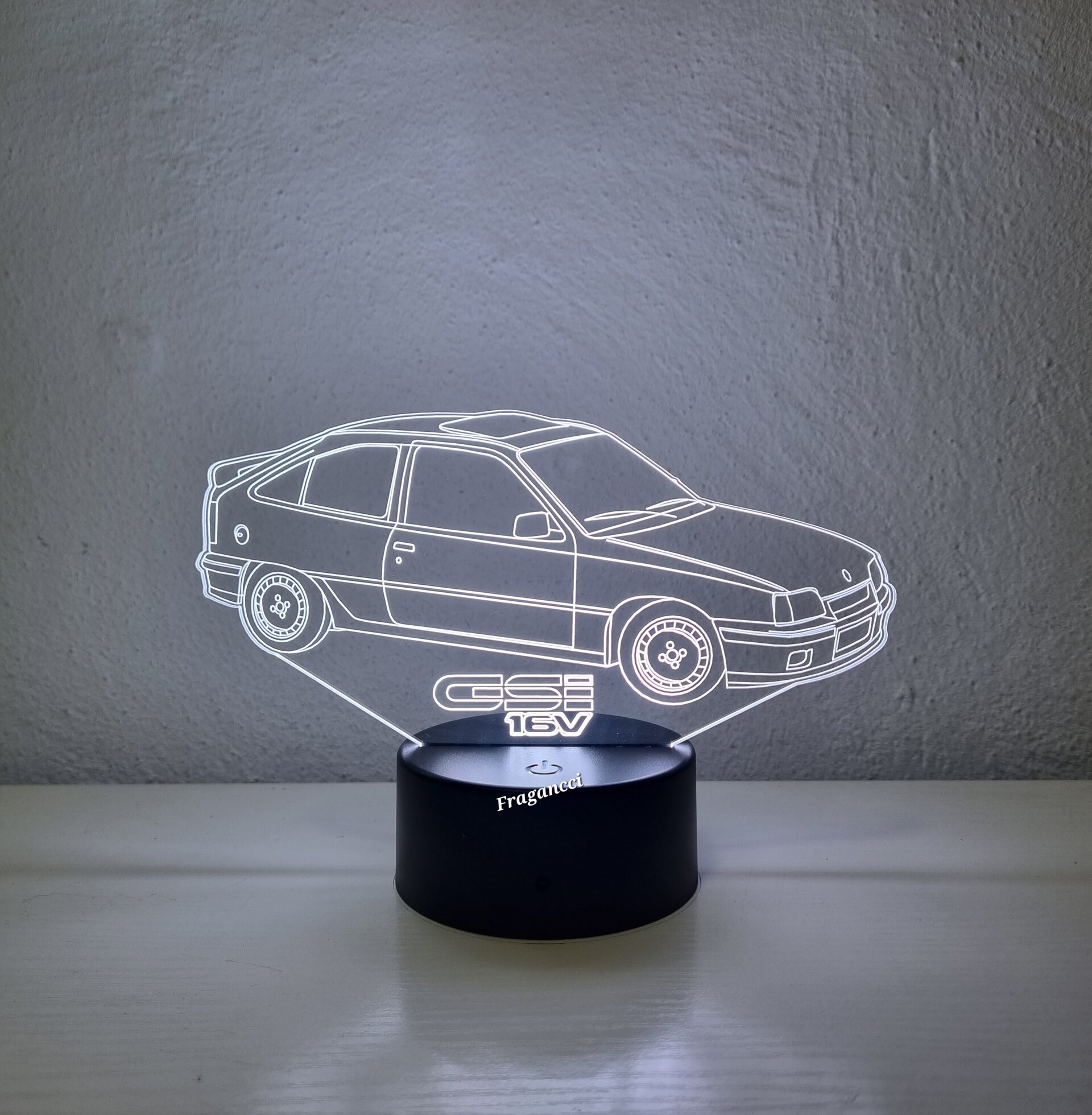 Lampara led 3d Ope l Kadet t Gsi 2.0 16V personalizable, Lámpara led sobremesa - 5