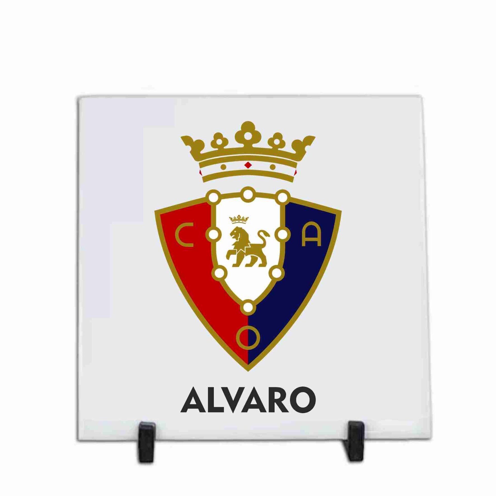 Azulejos de cerámica personalizados de 20 x 20 cm. Equipo futbol Osasuna - 3