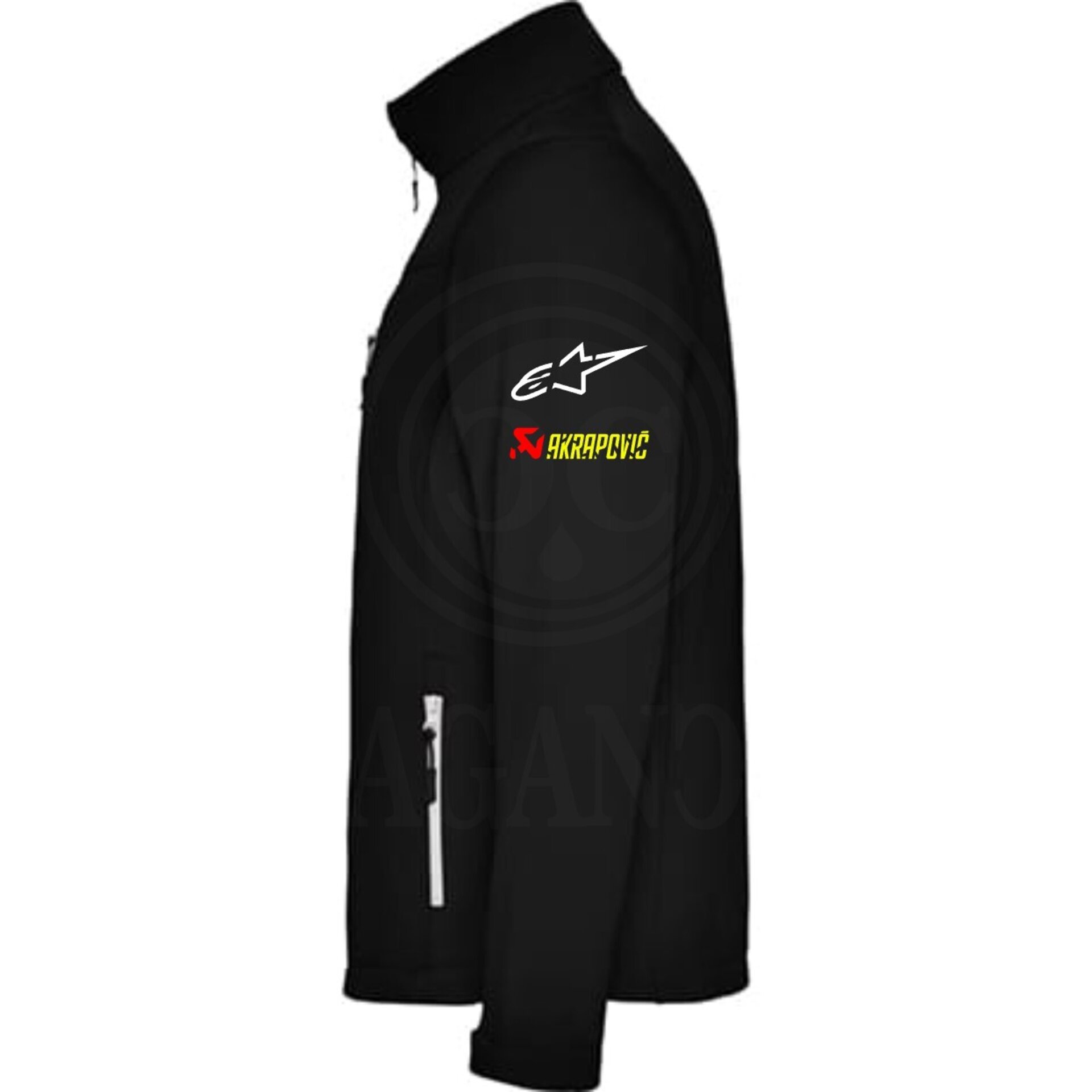 Chaqueta moto cortavientos softshell Roly Antártida personalizada. Mod. BW - 4