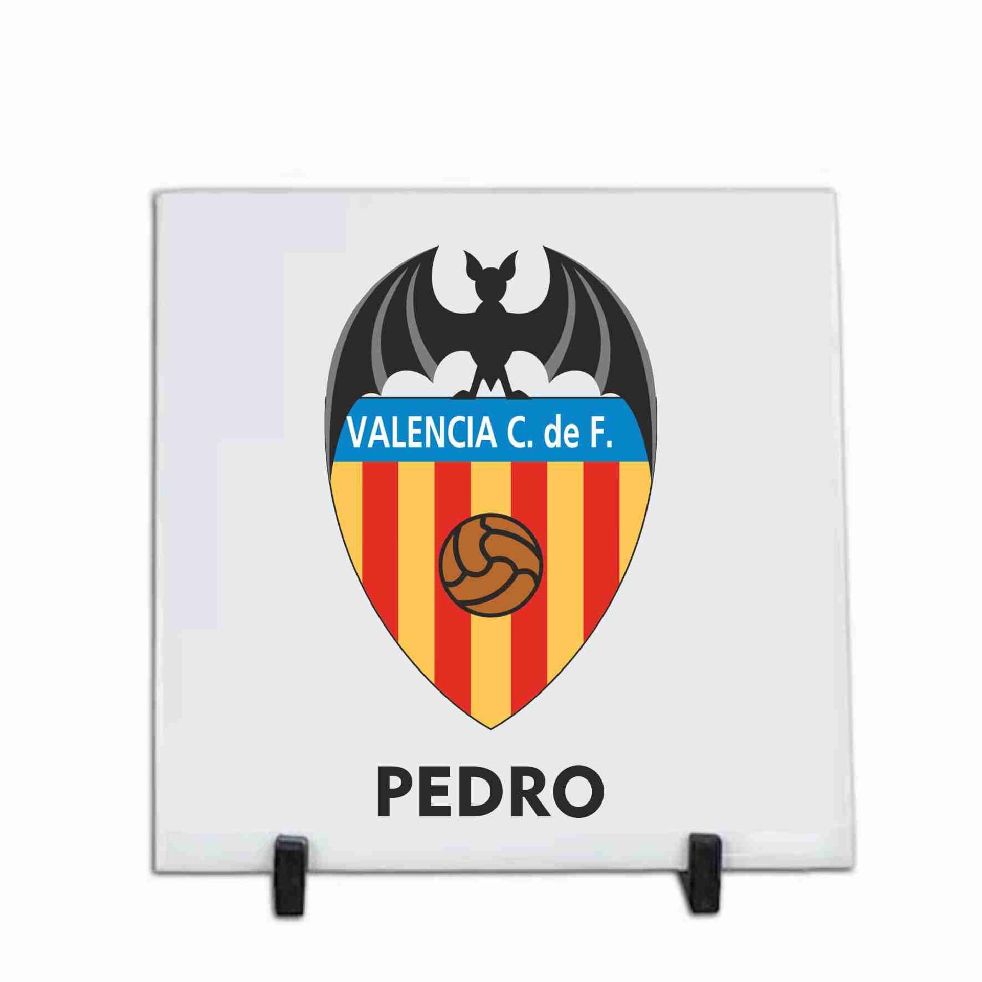 Azulejos de cerámica personalizados de 20 x 20 cm. Equipo futbol de Valencia - 3