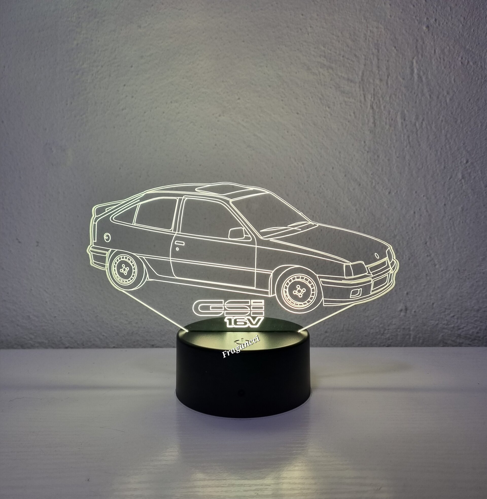 Lampara led 3d Ope l Kadet t Gsi 2.0 16V personalizable, Lámpara led sobremesa - 3