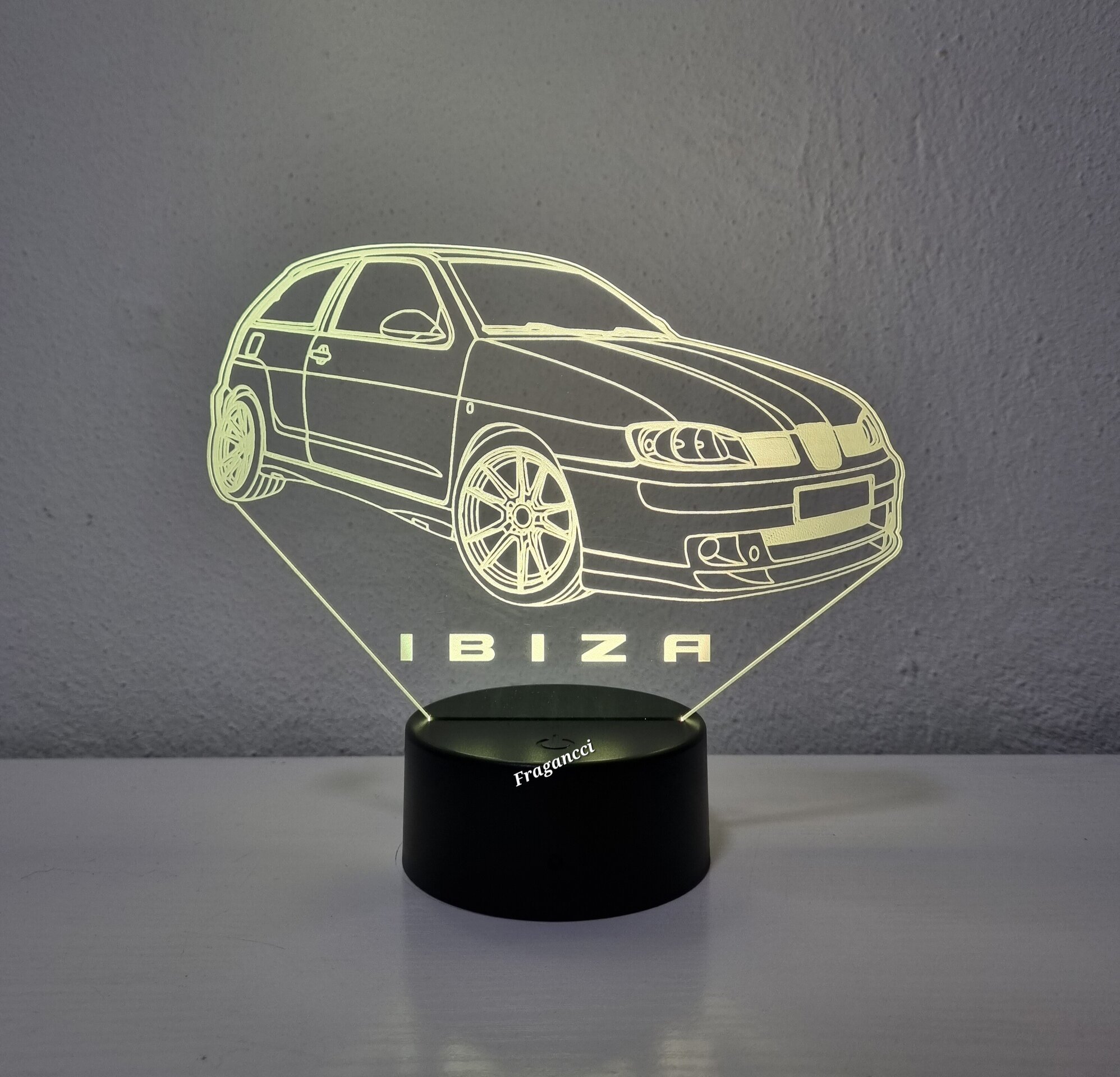Lampara led 3d Se at Ibiza personalizable, Lámpara led sobremesa - 3