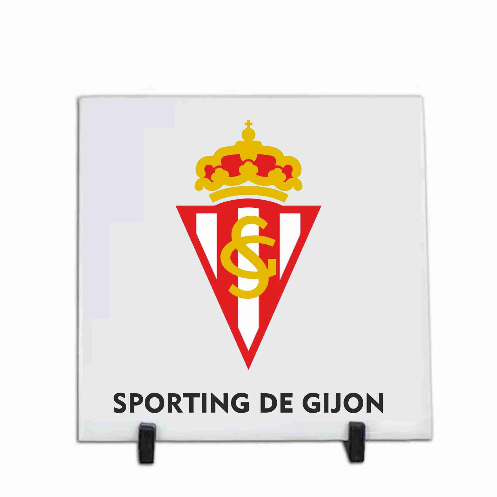 Azulejos de cerámica personalizados de 20 x 20 cm. Equipo futbol S. de Gijón - 2