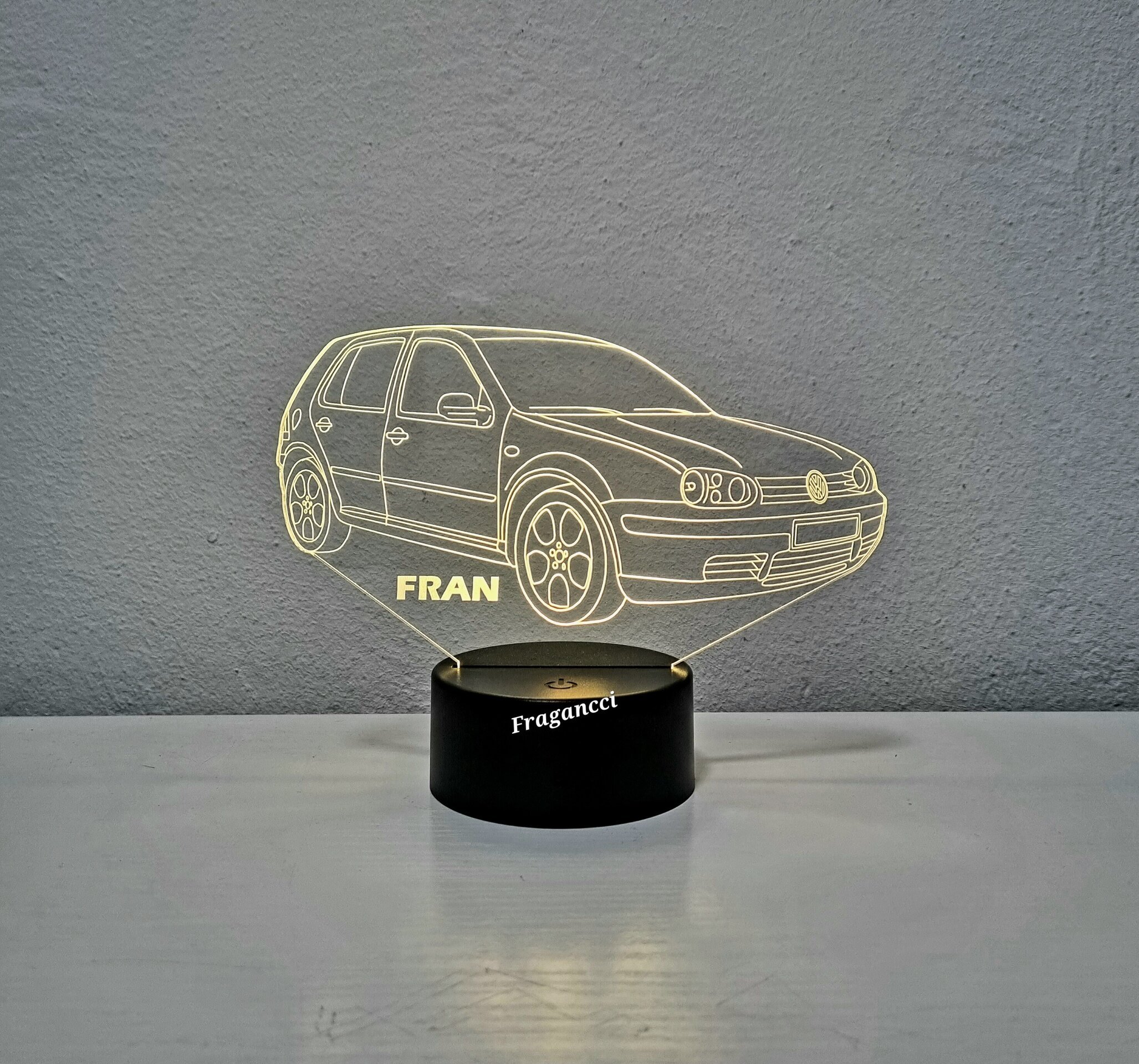 Lampara led 3d W V GOLF 4 personalizable, Lámpara led sobremesa - 3