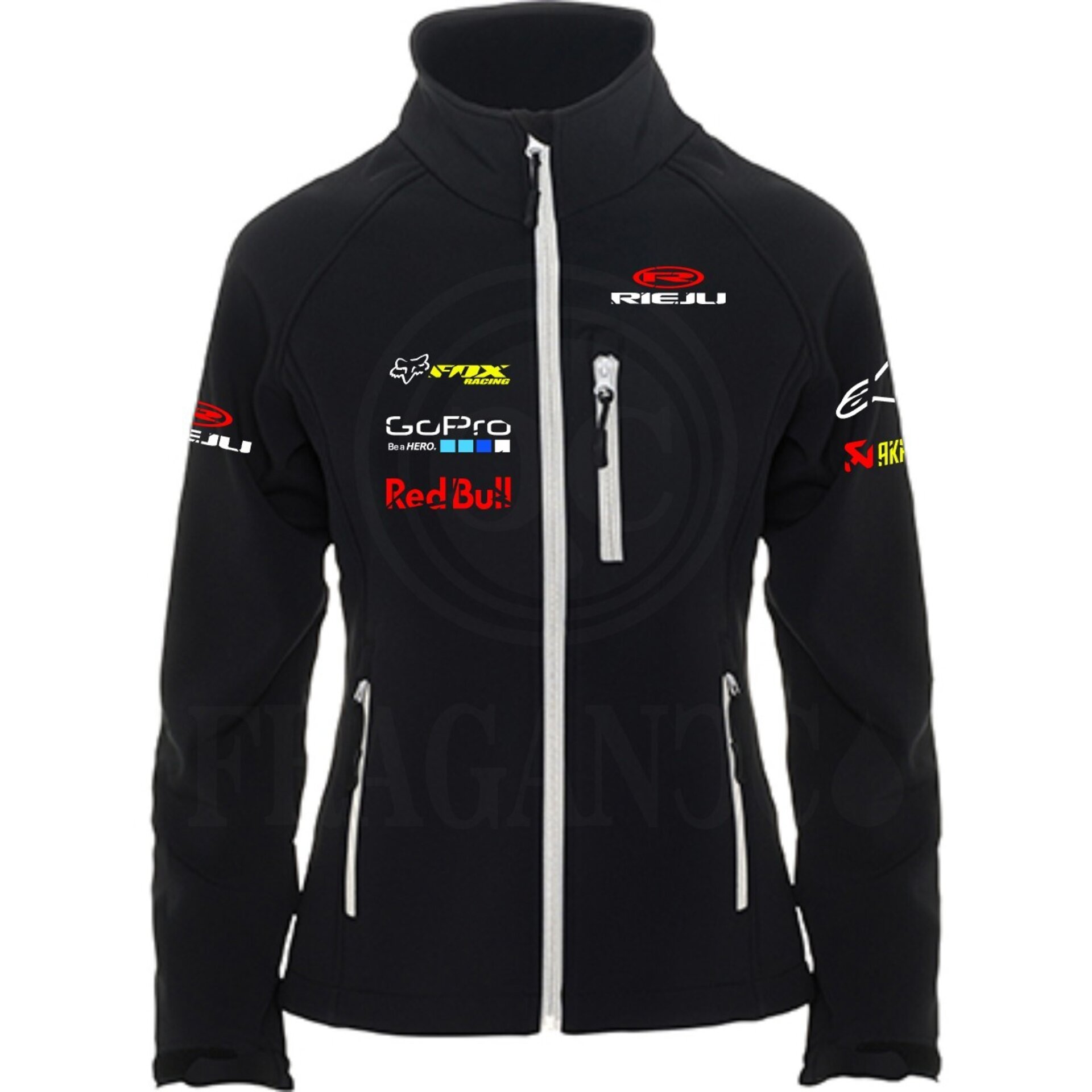 Chaqueta moto cortavientos softshell Roly Antártida personalizada. Mod. RJ - 5