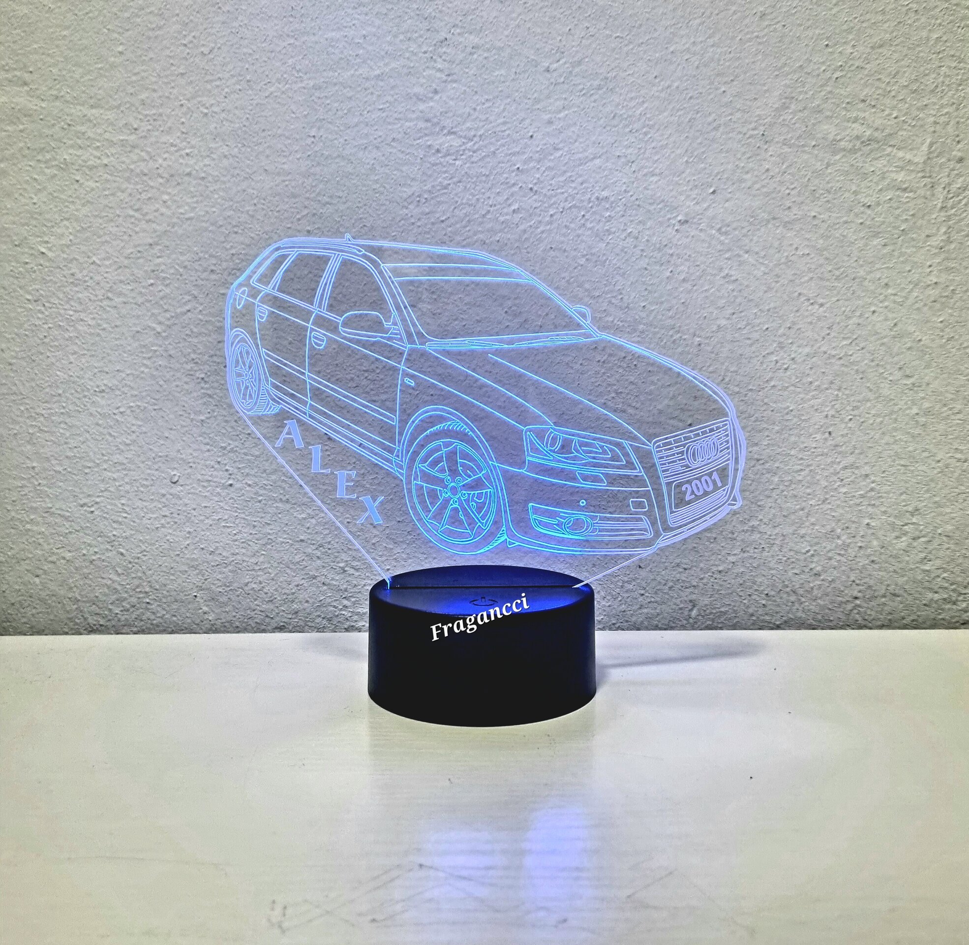 Lampara led 3d Aud i A3 Sportback Sline personalizable, Lámpara led sobremesa - 8