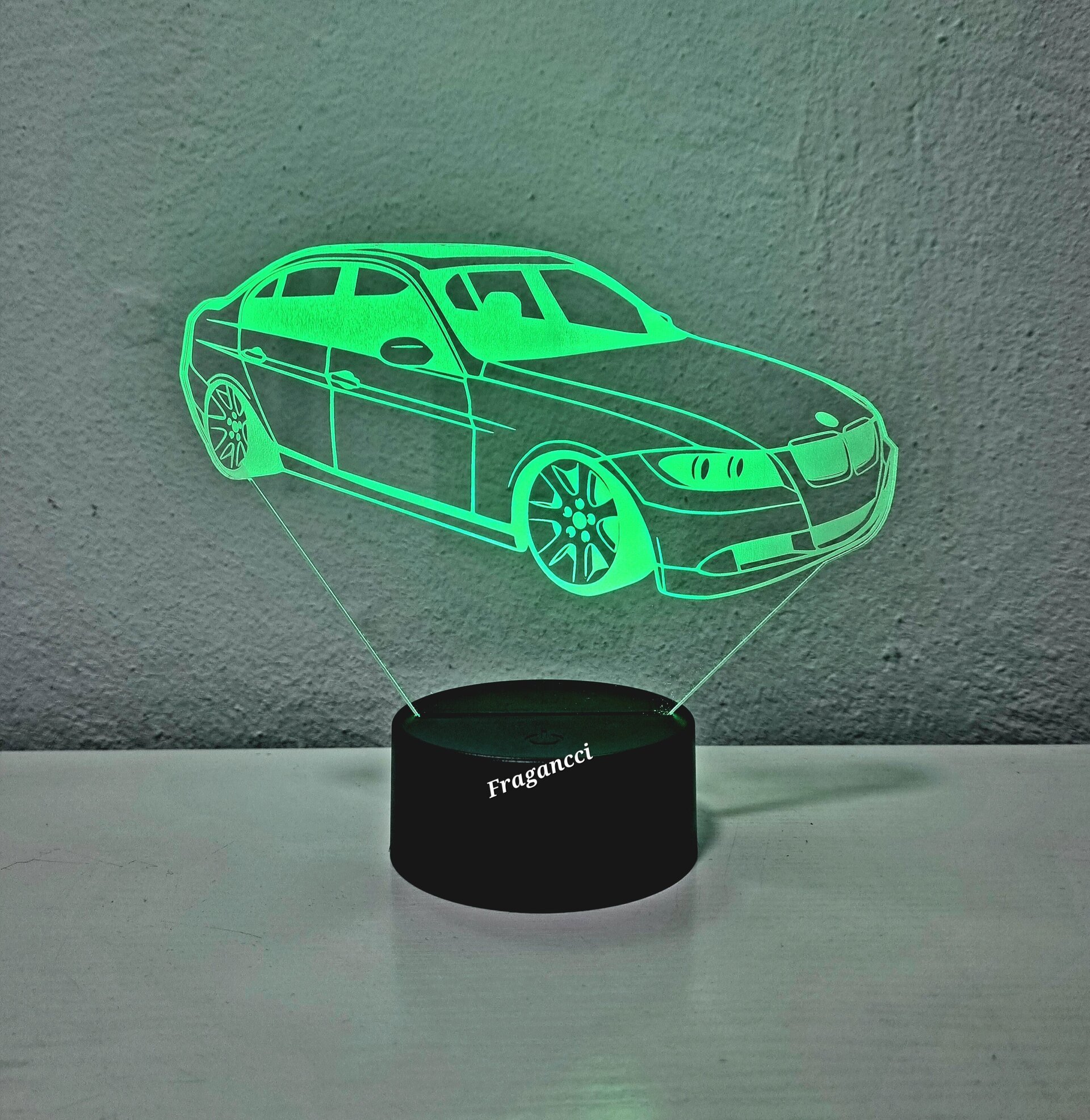Lampara led 3d Bm w E90 Sedán personalizable, Lámpara led sobremesa - 4