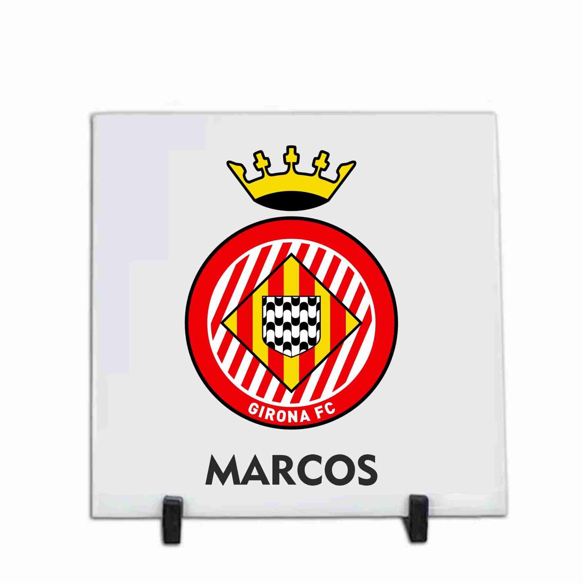 Azulejos de cerámica personalizados de 20 x 20 cm. Equipo futbol de Girona - 3