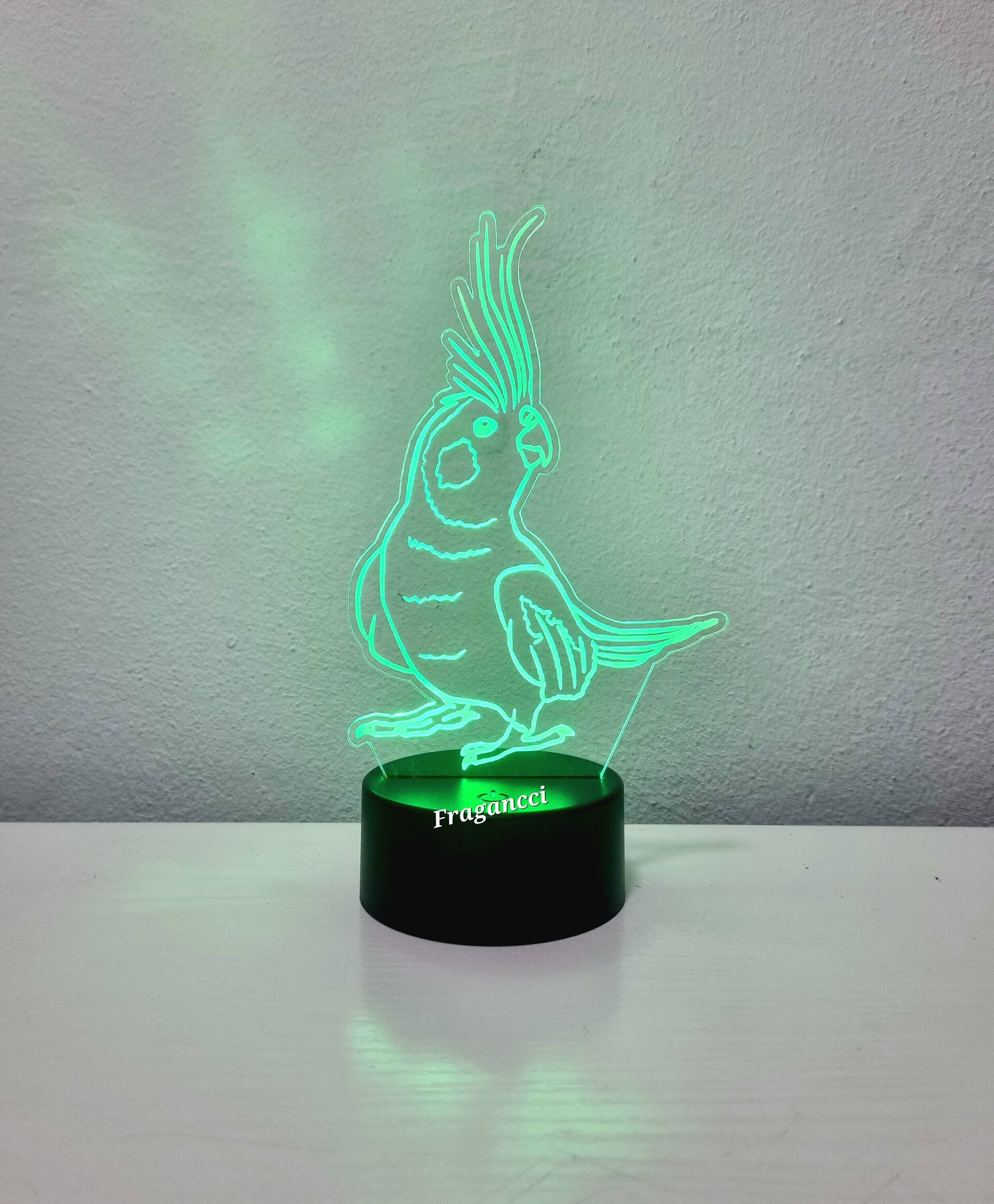 Lampara led 3d Animal Ninfa personalizable, Lámpara led sobremesa - 4