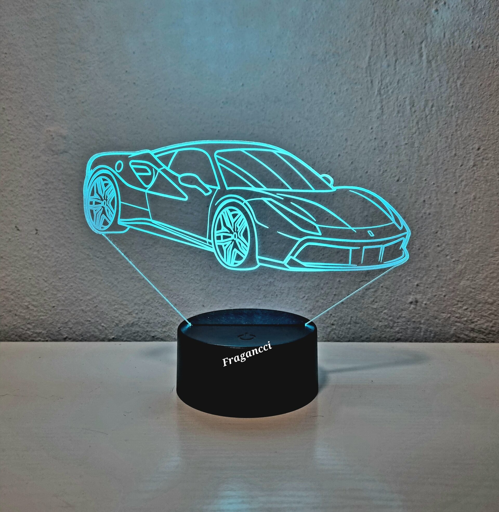 Lampara led 3d Ferra ri SF90 personalizable, Lámpara led sobremesa - 4