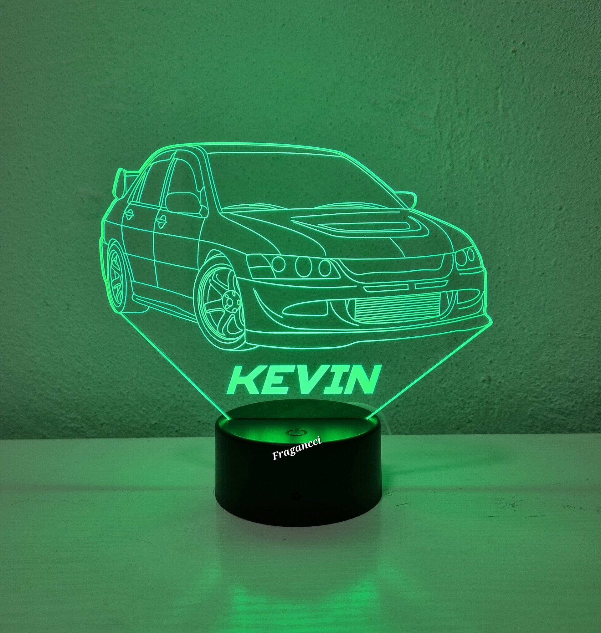 Lampara led 3d Mitsubi shi Evo 8 personalizable, Lámpara led sobremesa - 9