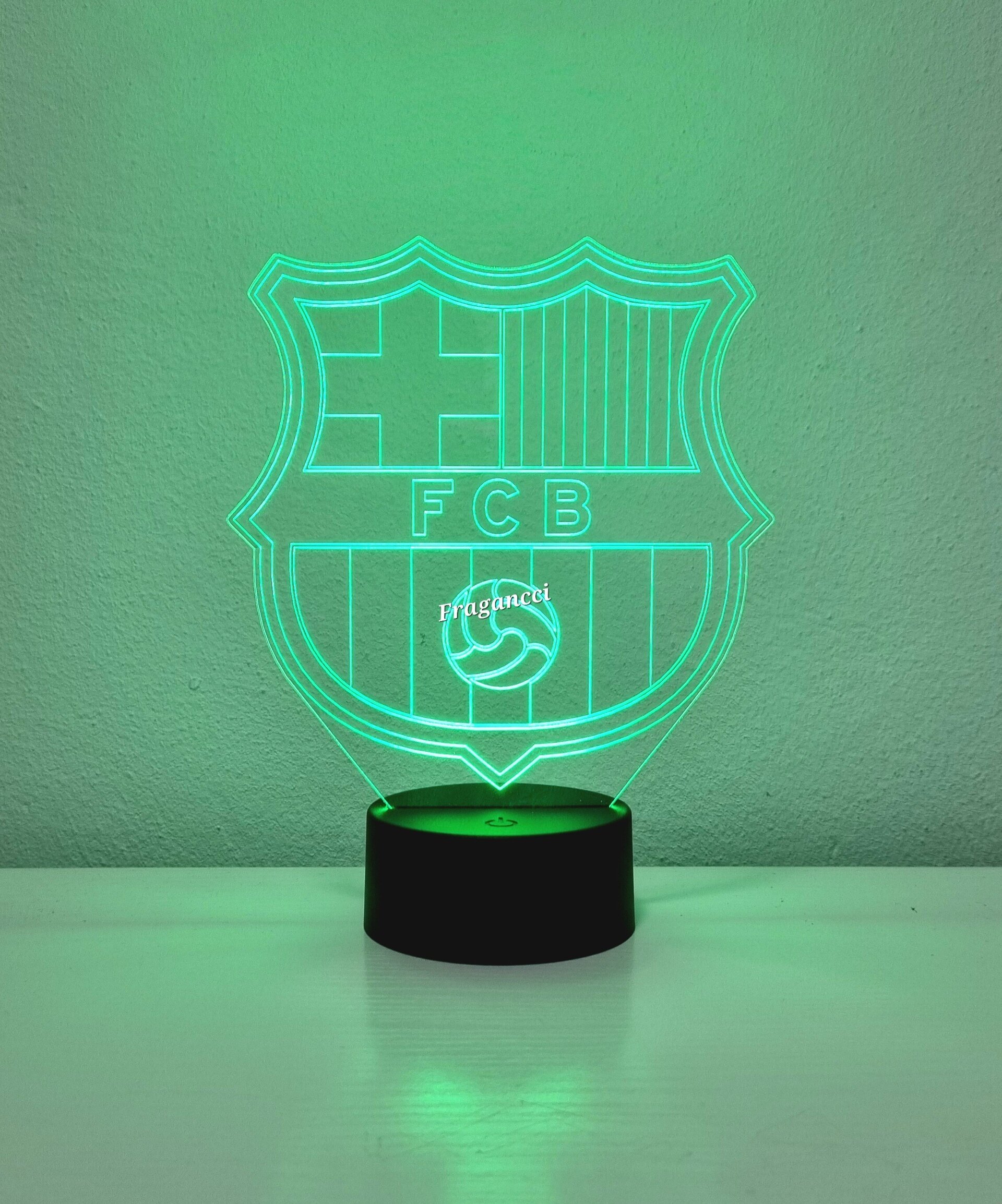 Lampara led 3d Escudo Futbol Barcelona personalizable, Lámpara led sobremesa - 7