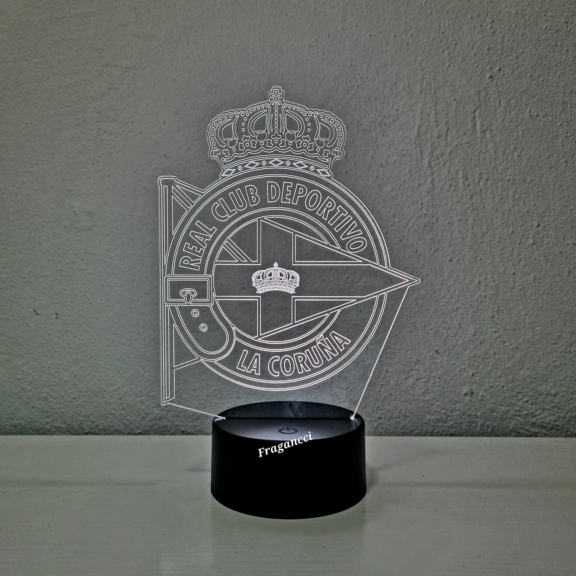 Lampara led 3d Escudo Futbol D la Coruña personalizable - 5