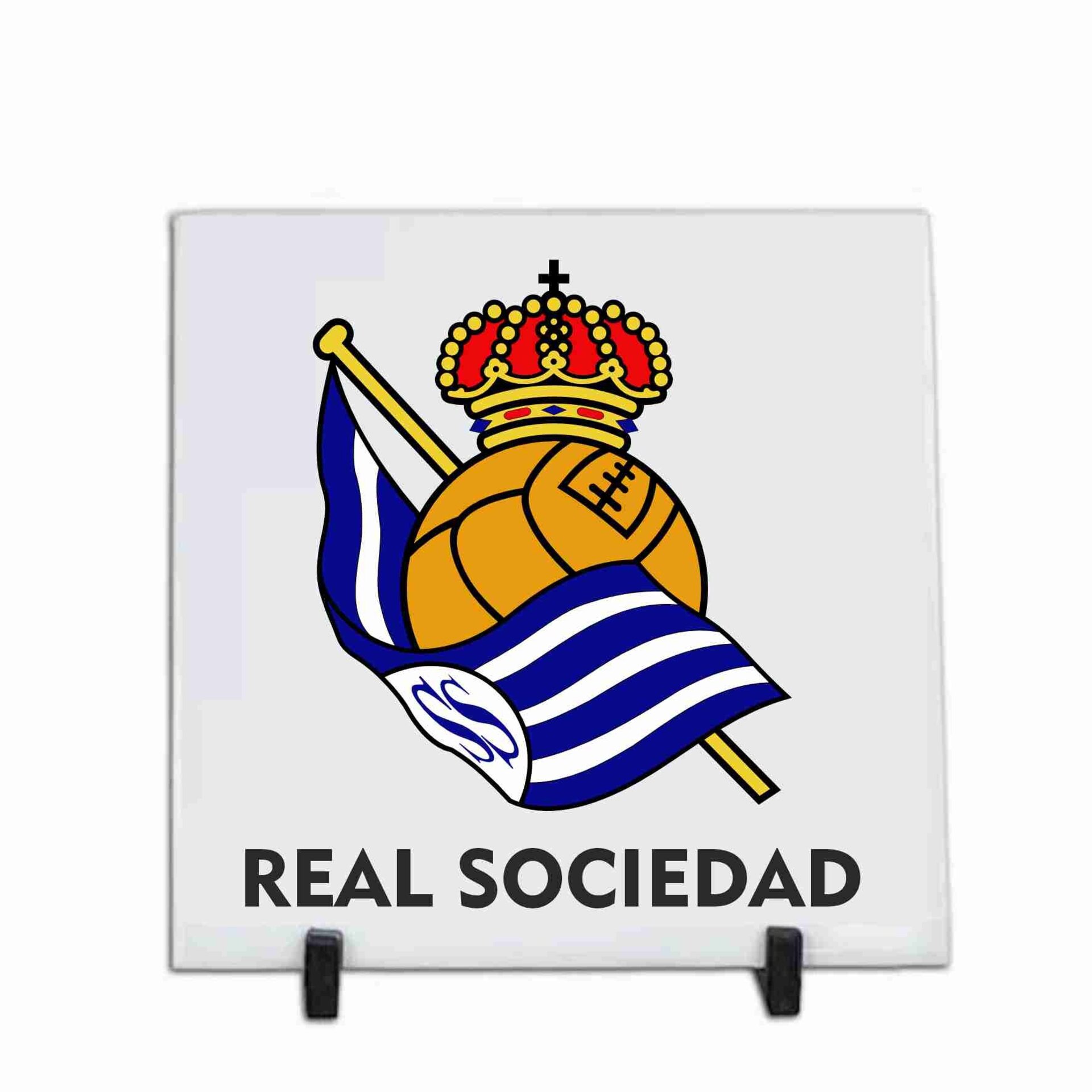 Azulejos de cerámica personalizados de 20 x 20 cm. Equipo futbol R Sociedad - 2