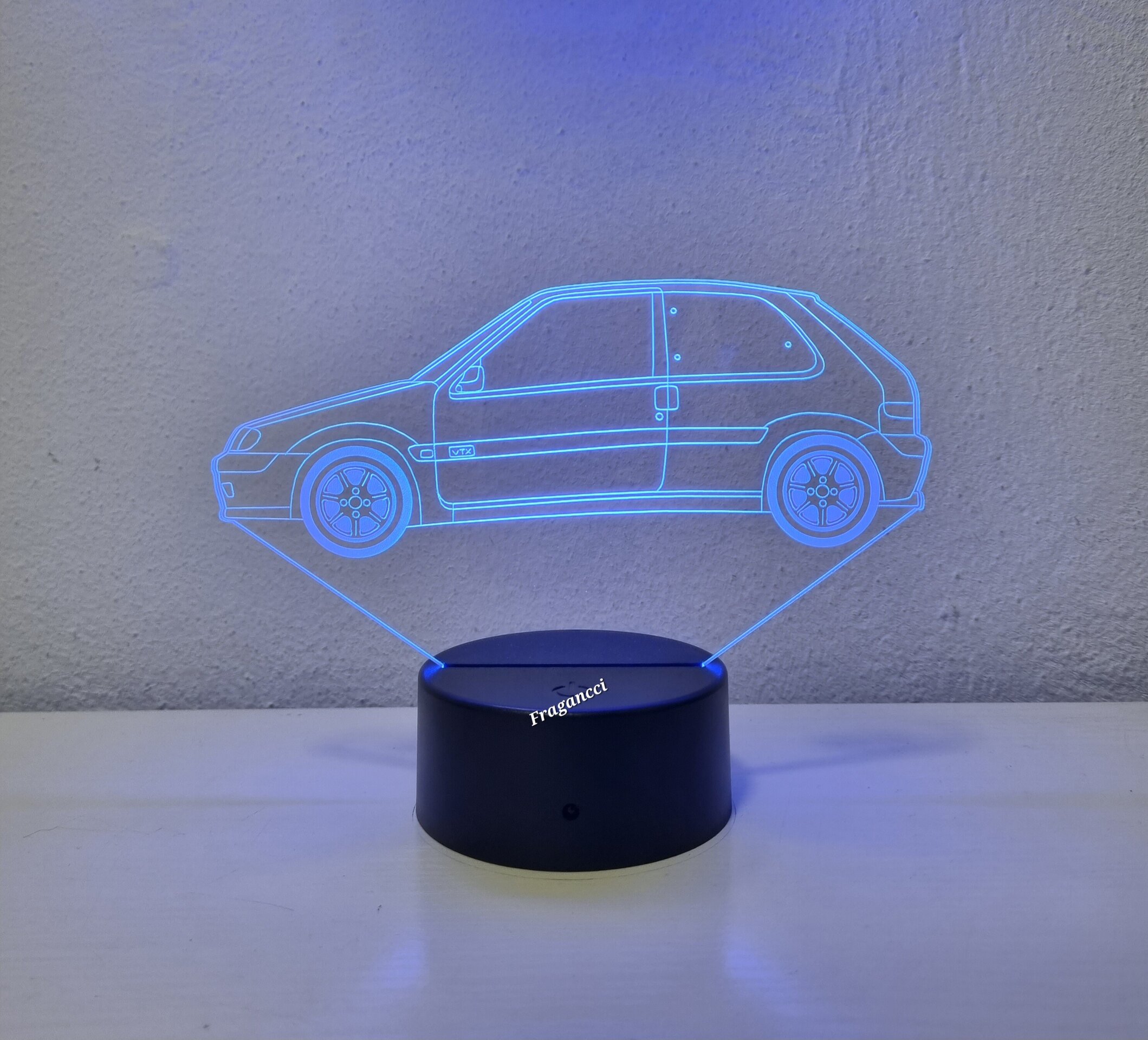 Lampara led 3d Citro en Sax o personalizable, Lámpara led sobremesa - 7
