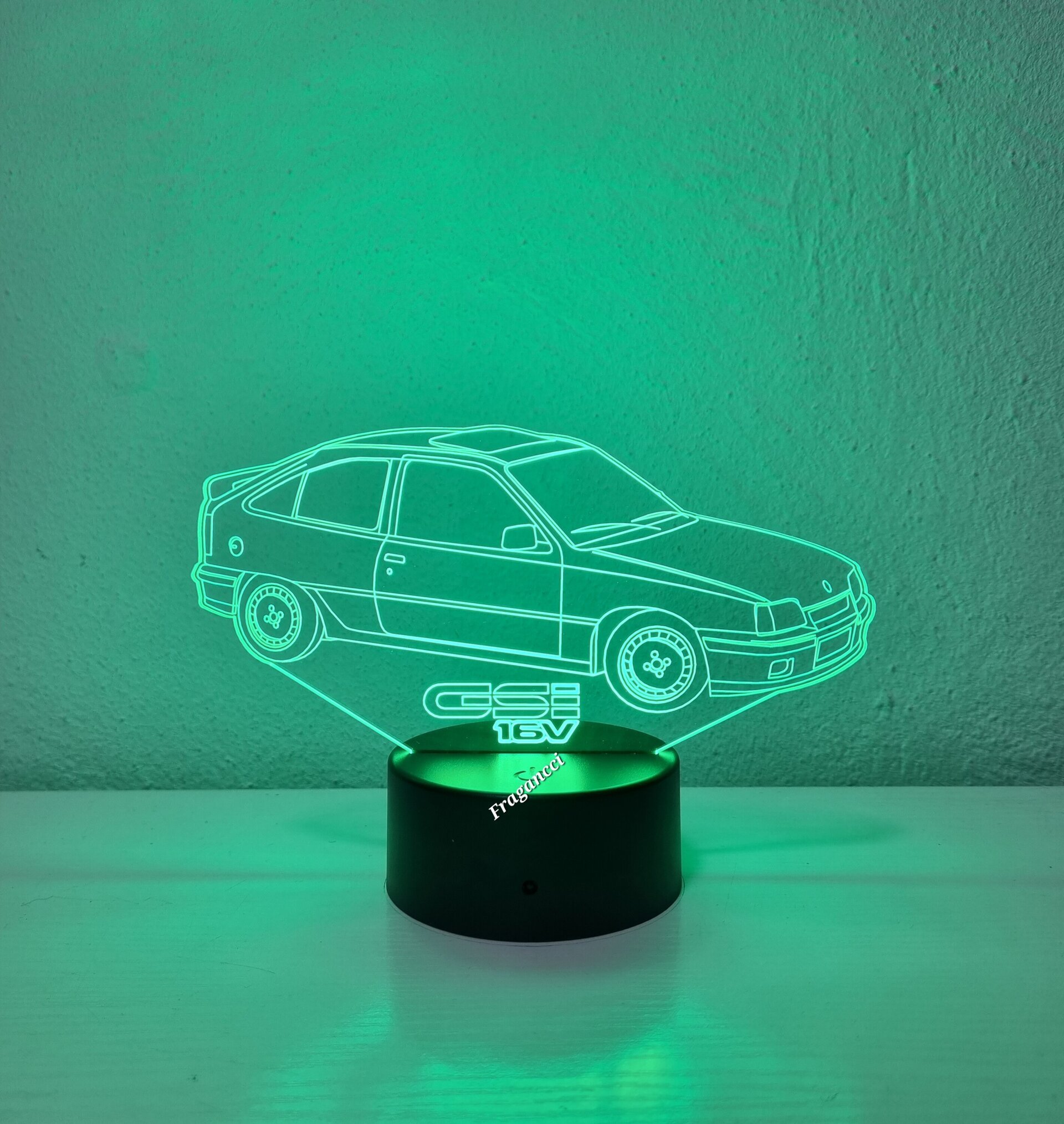 Lampara led 3d Ope l Kadet t Gsi 2.0 16V personalizable, Lámpara led sobremesa - 8