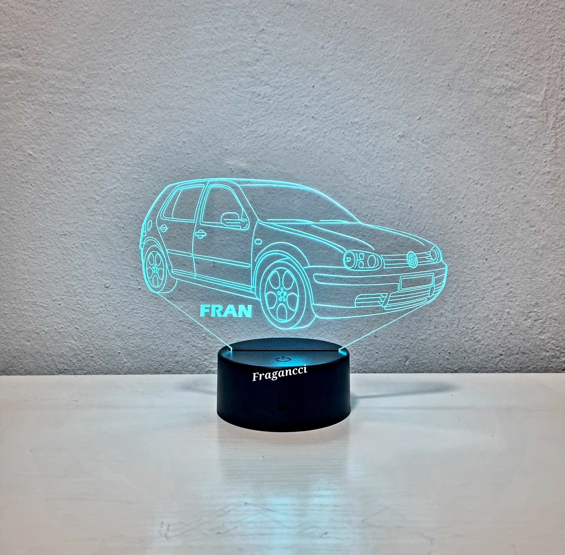 Lampara led 3d W V GOLF 4 personalizable, Lámpara led sobremesa - 4