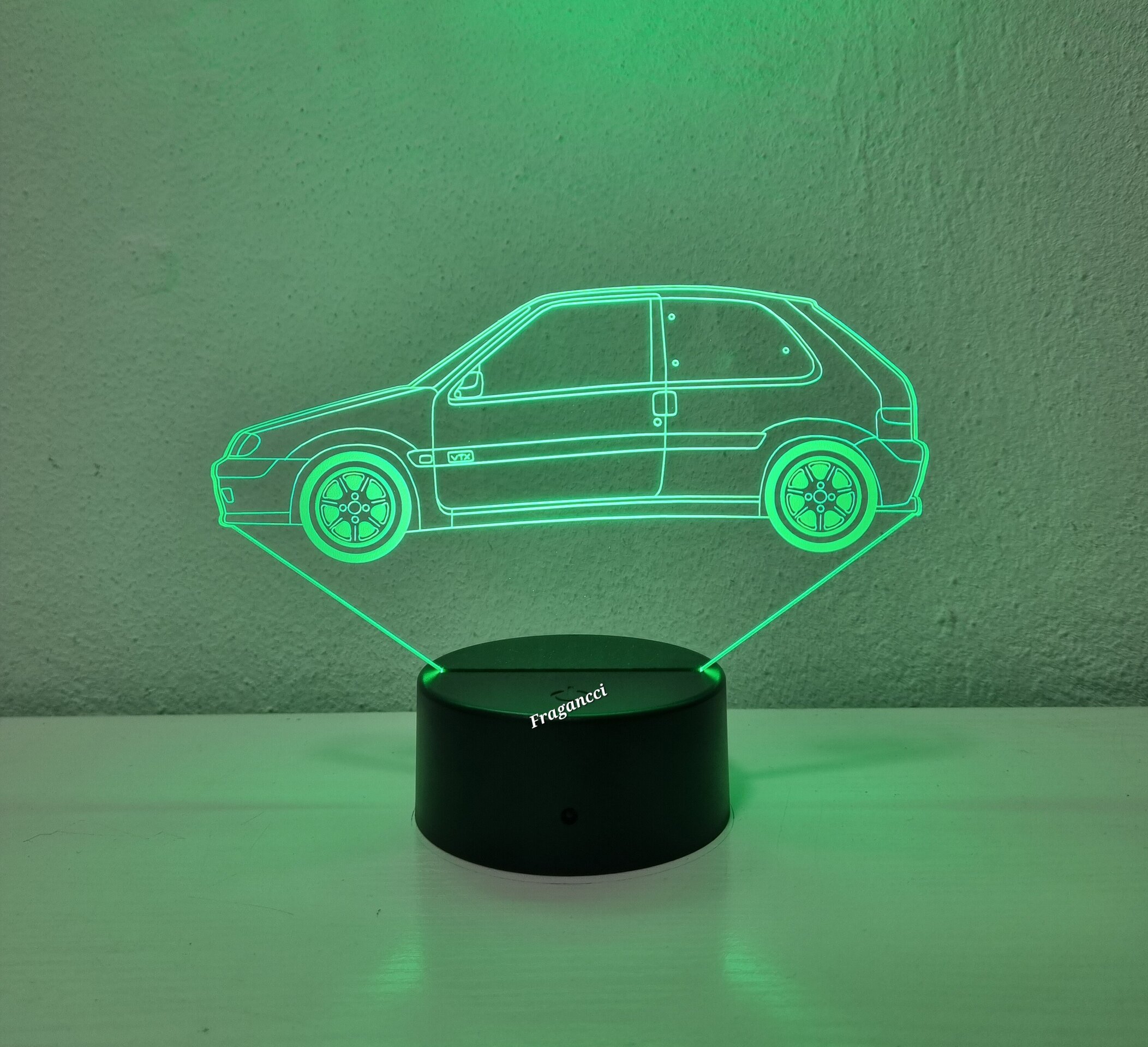 Lampara led 3d Citro en Sax o personalizable, Lámpara led sobremesa - 8
