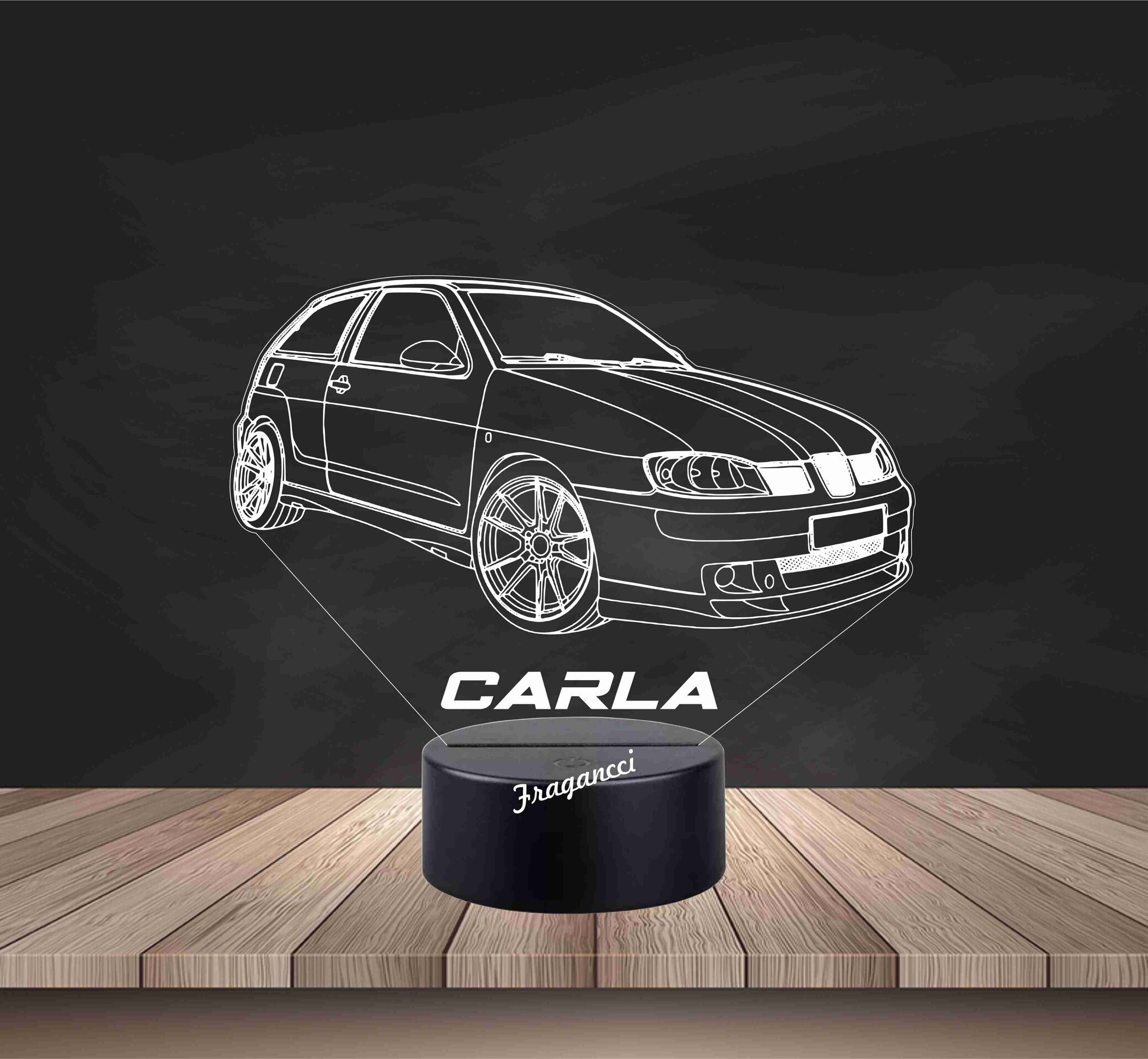 Lampara led 3d Se at Ibiza personalizable, Lámpara led sobremesa - 2