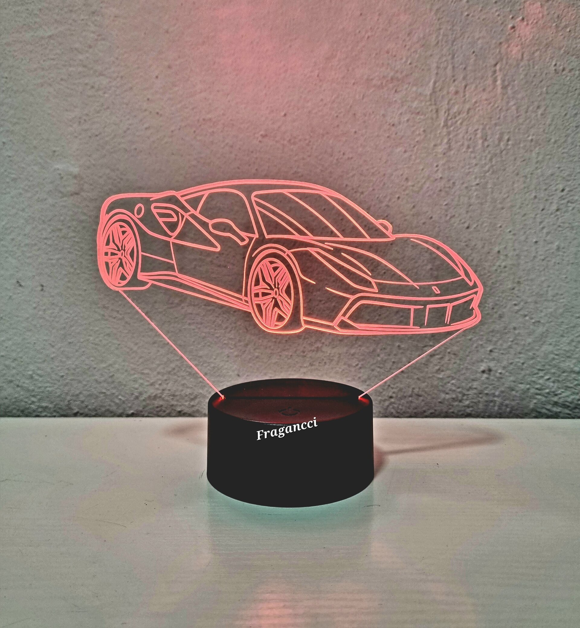 Lampara led 3d Ferra ri SF90 personalizable, Lámpara led sobremesa - 9
