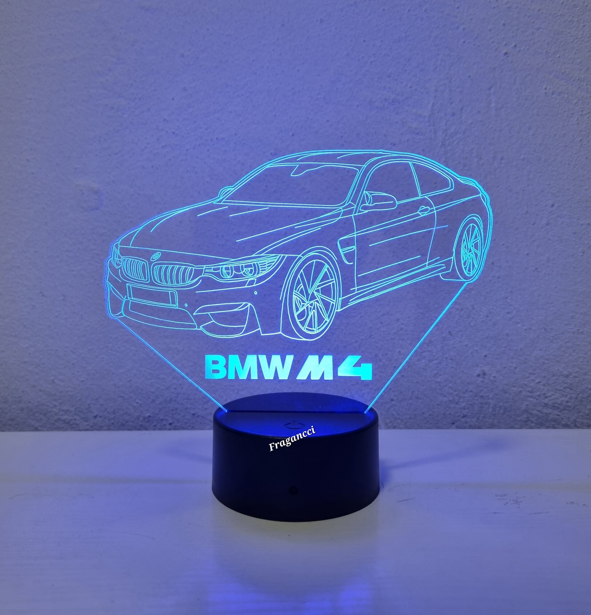 Lampara led 3d Bm w M4 personalizable, Lámpara led sobremesa - 9