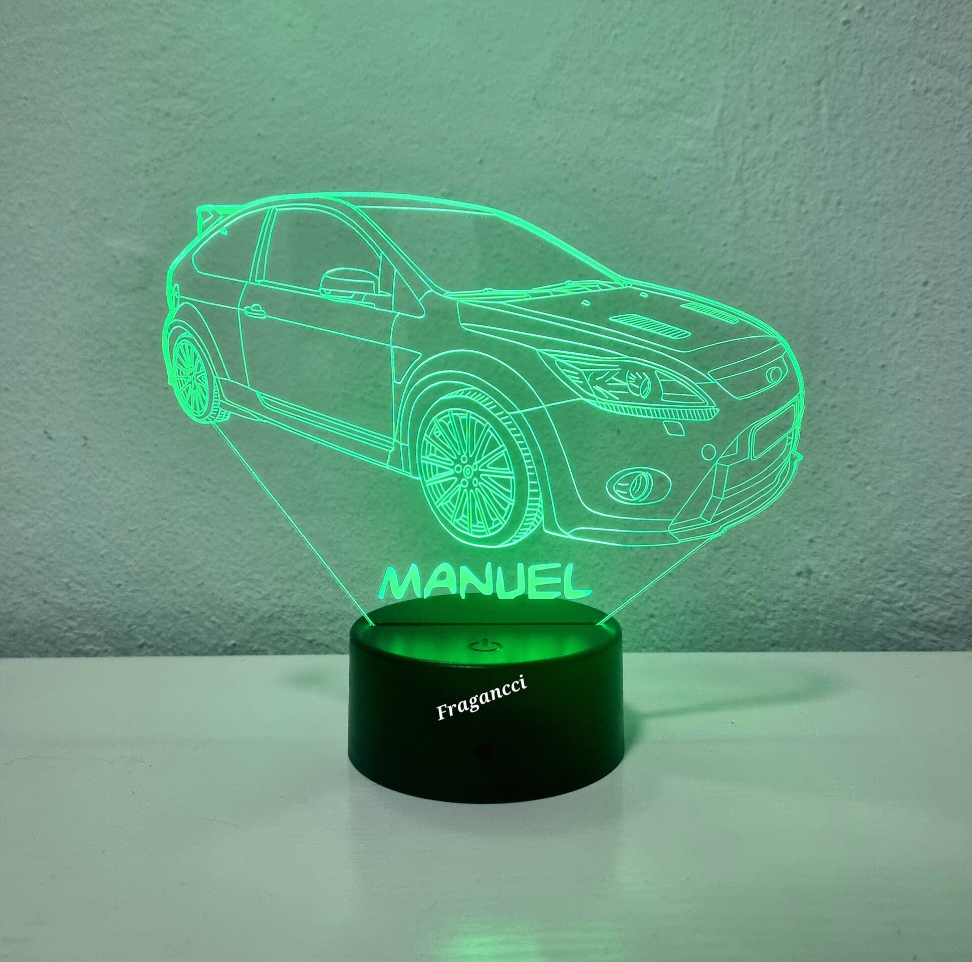 Lampara led 3d For d Focu s RS personalizable, Lámpara led sobremesa - 8
