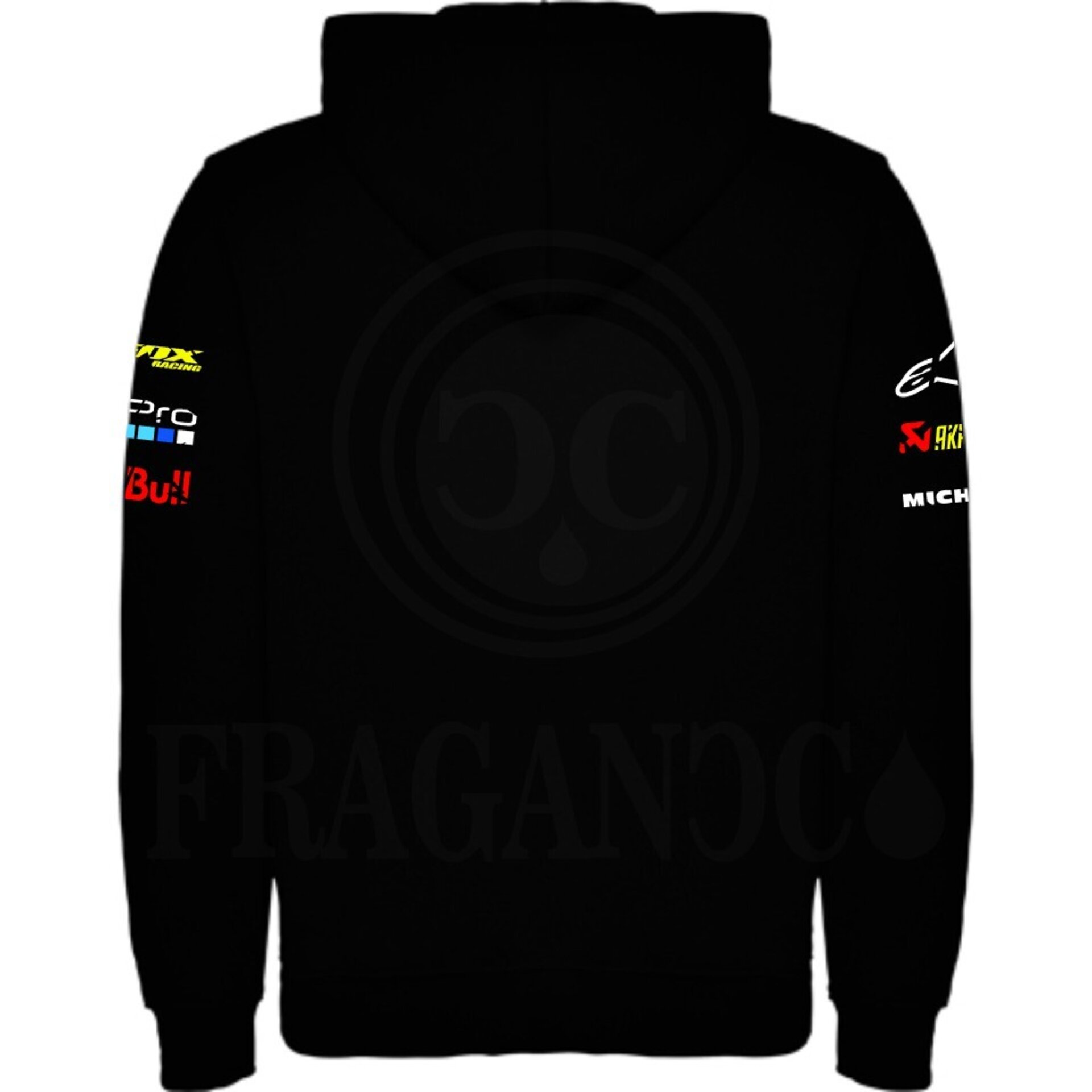 Sudadera unisex con logos personalizados del mundo motor. Mod. KK - 2