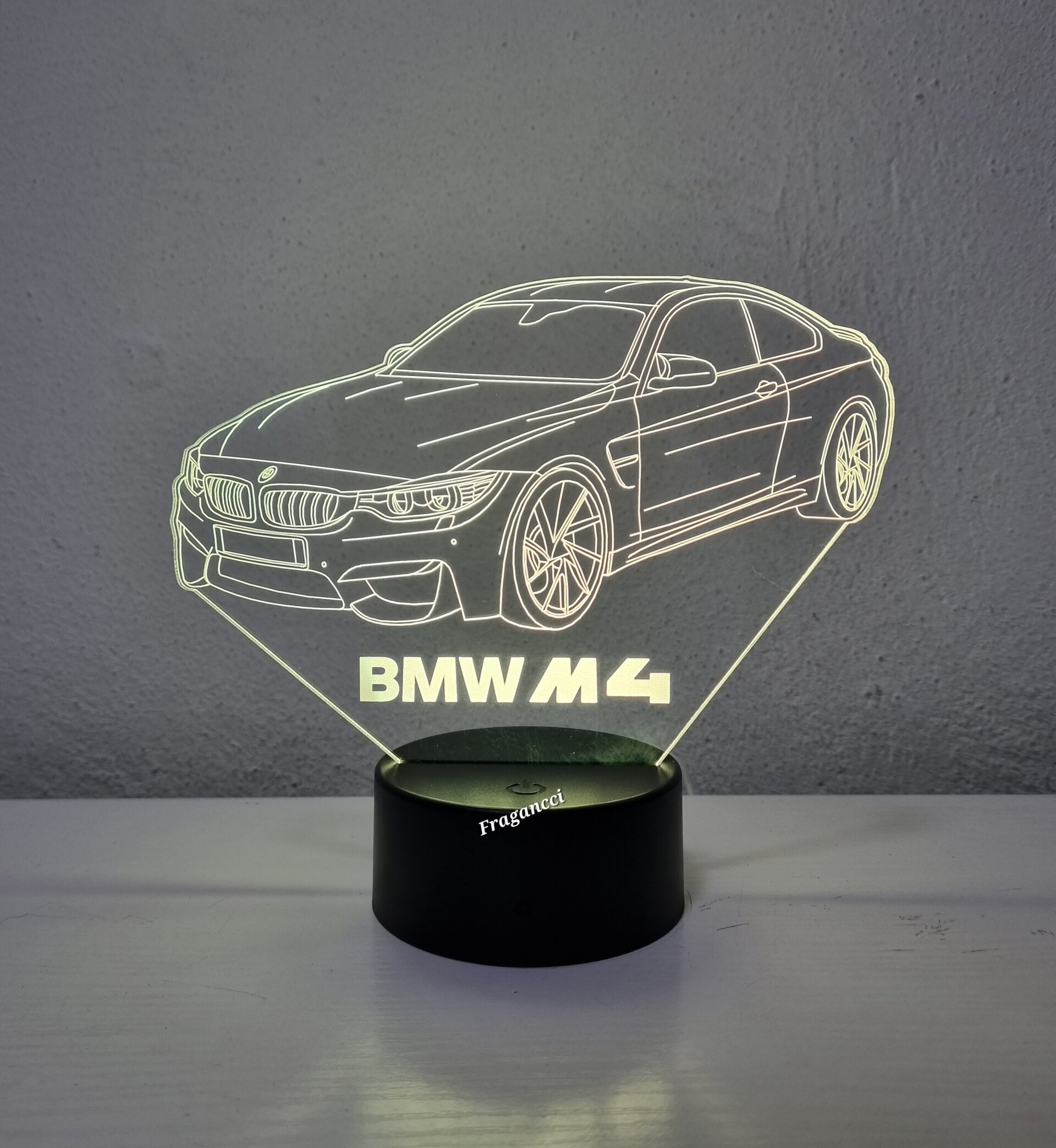 Lampara led 3d Bm w M4 personalizable, Lámpara led sobremesa - 4