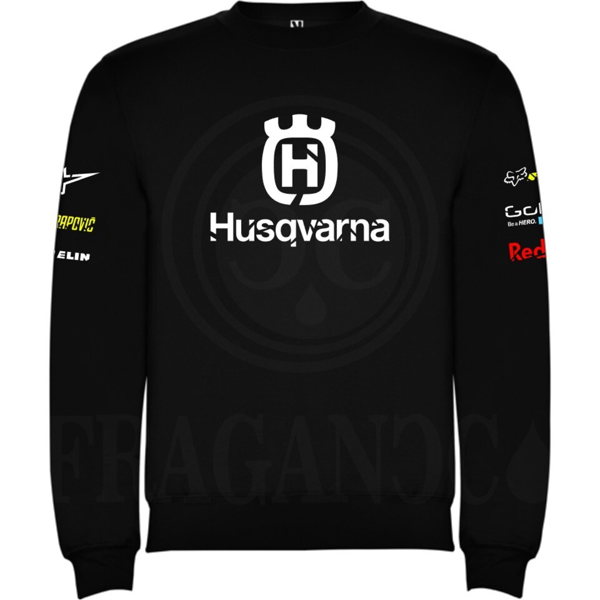 Sudadera unisex con logos personalizados del mundo motor. Mod. HN - 6