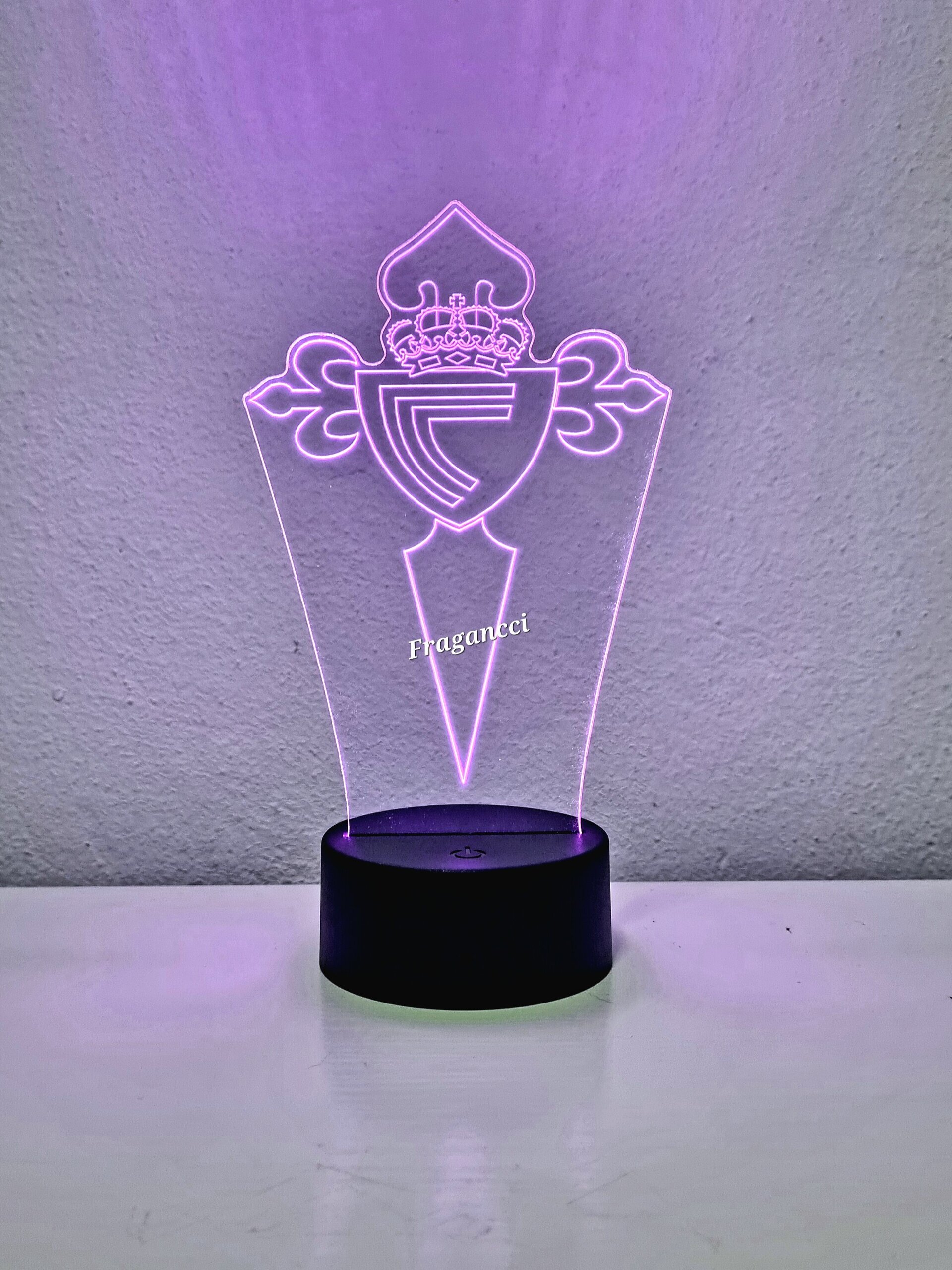 Lampara led 3d Escudo Futbol C de Vigo personalizable, Lámpara led sobremesa - 4