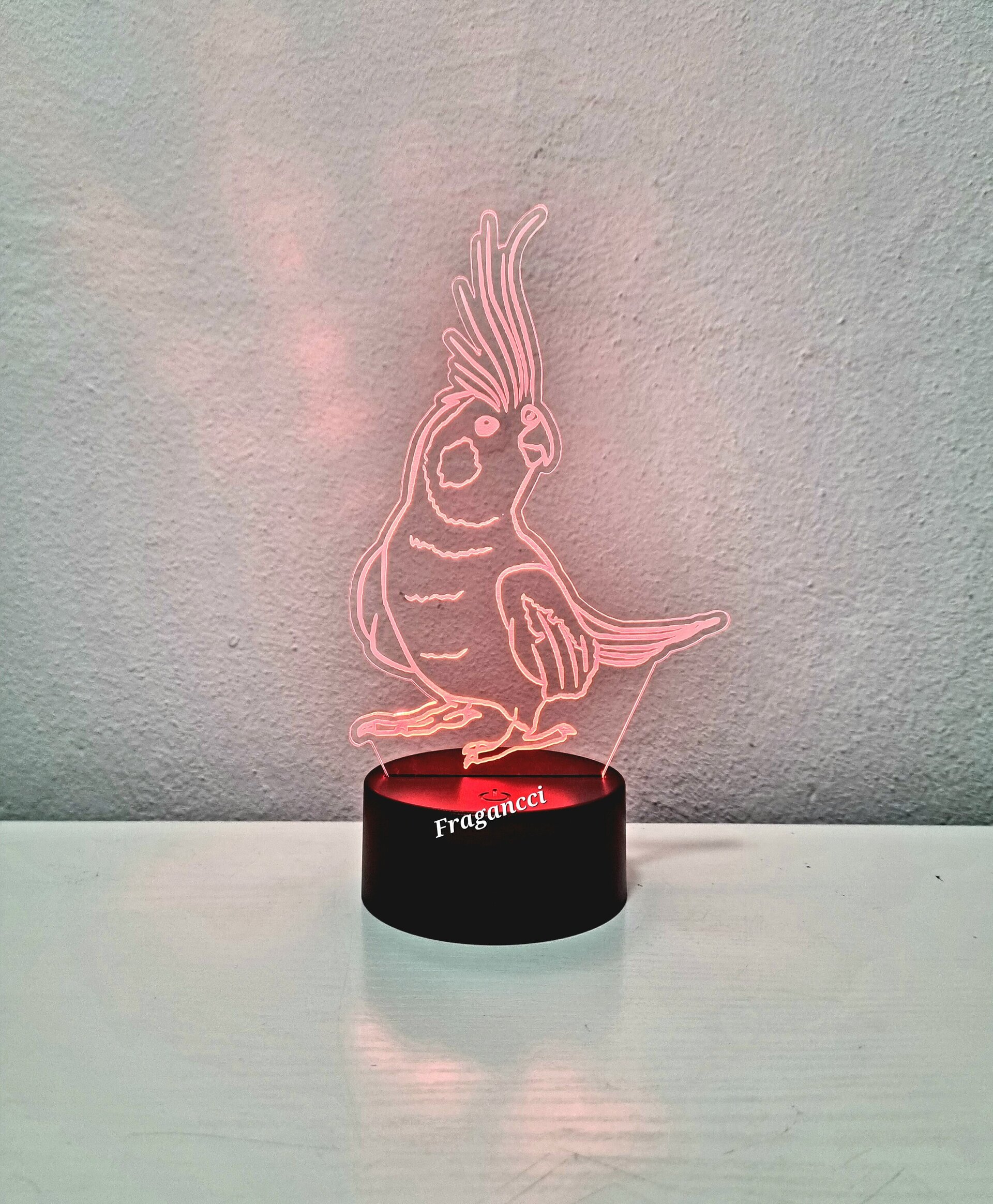 Lampara led 3d Animal Ninfa personalizable, Lámpara led sobremesa - 6