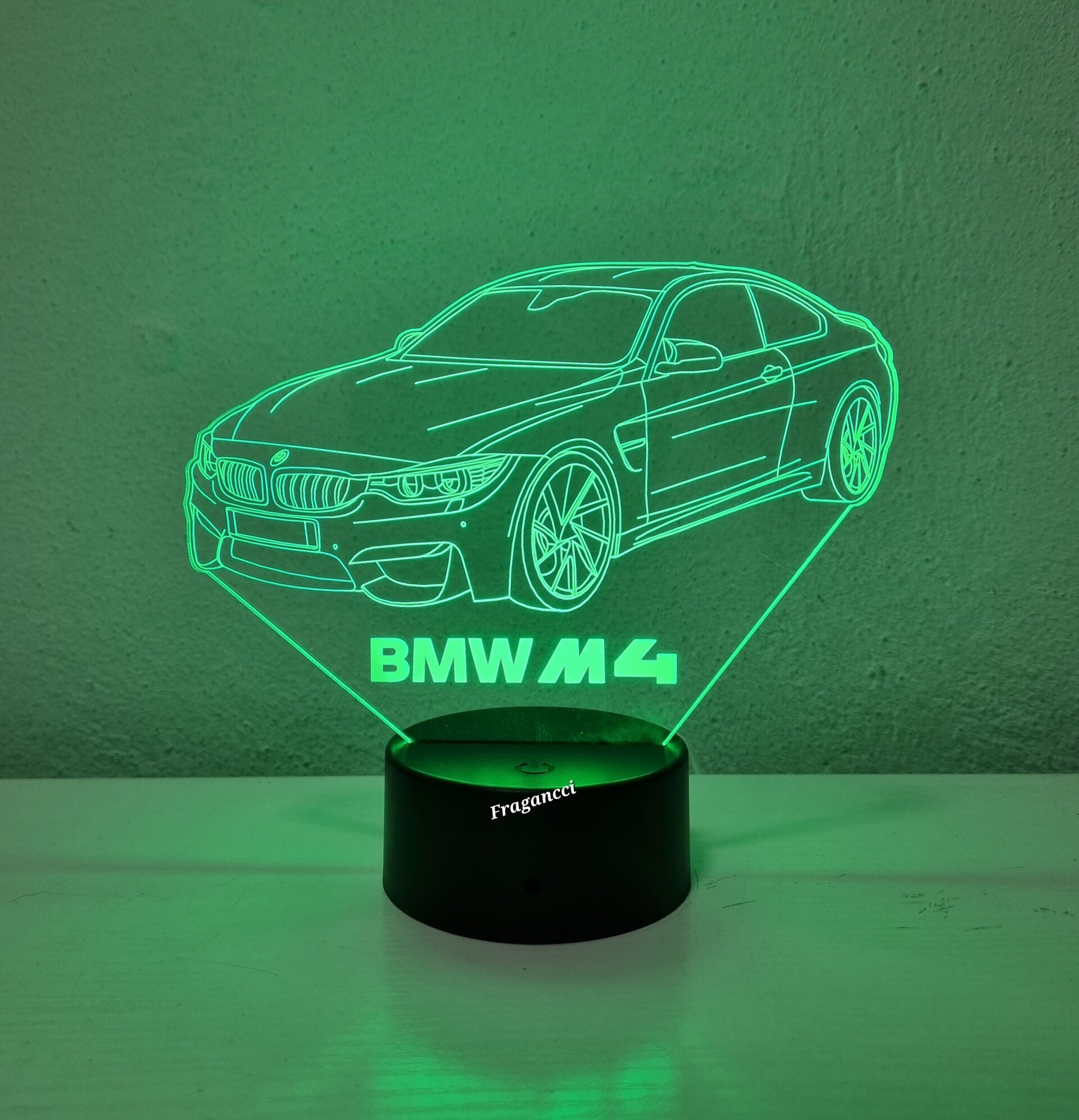 Lampara led 3d Bm w M4 personalizable, Lámpara led sobremesa - 8