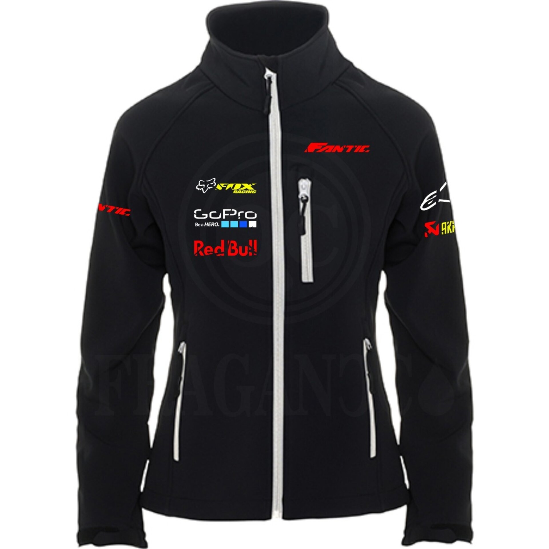 Chaqueta moto cortavientos softshell Roly Antártida personalizada. Mod. FC - 5