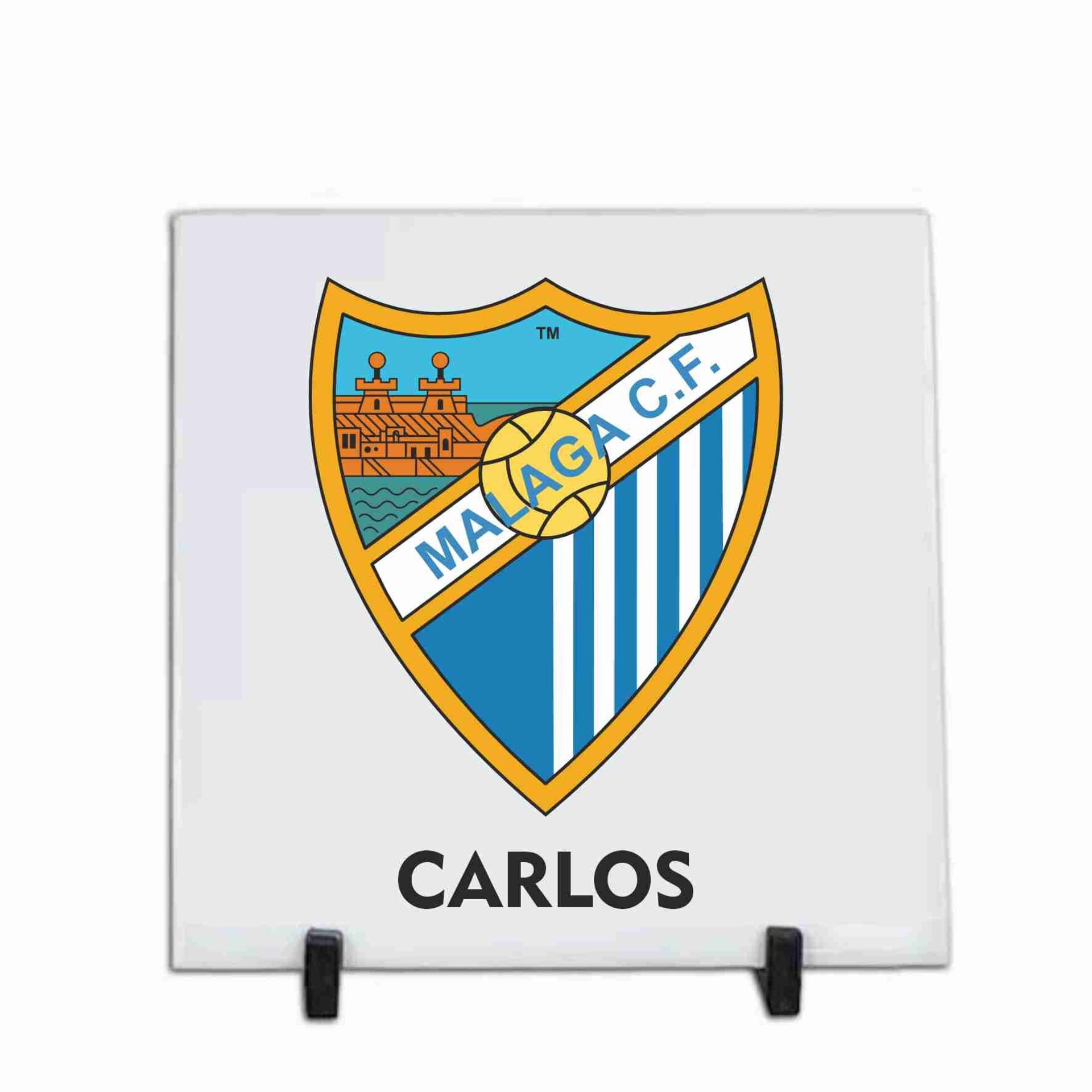 Azulejos de cerámica personalizados de 20 x 20 cm. Equipo futbol de Málaga - 3