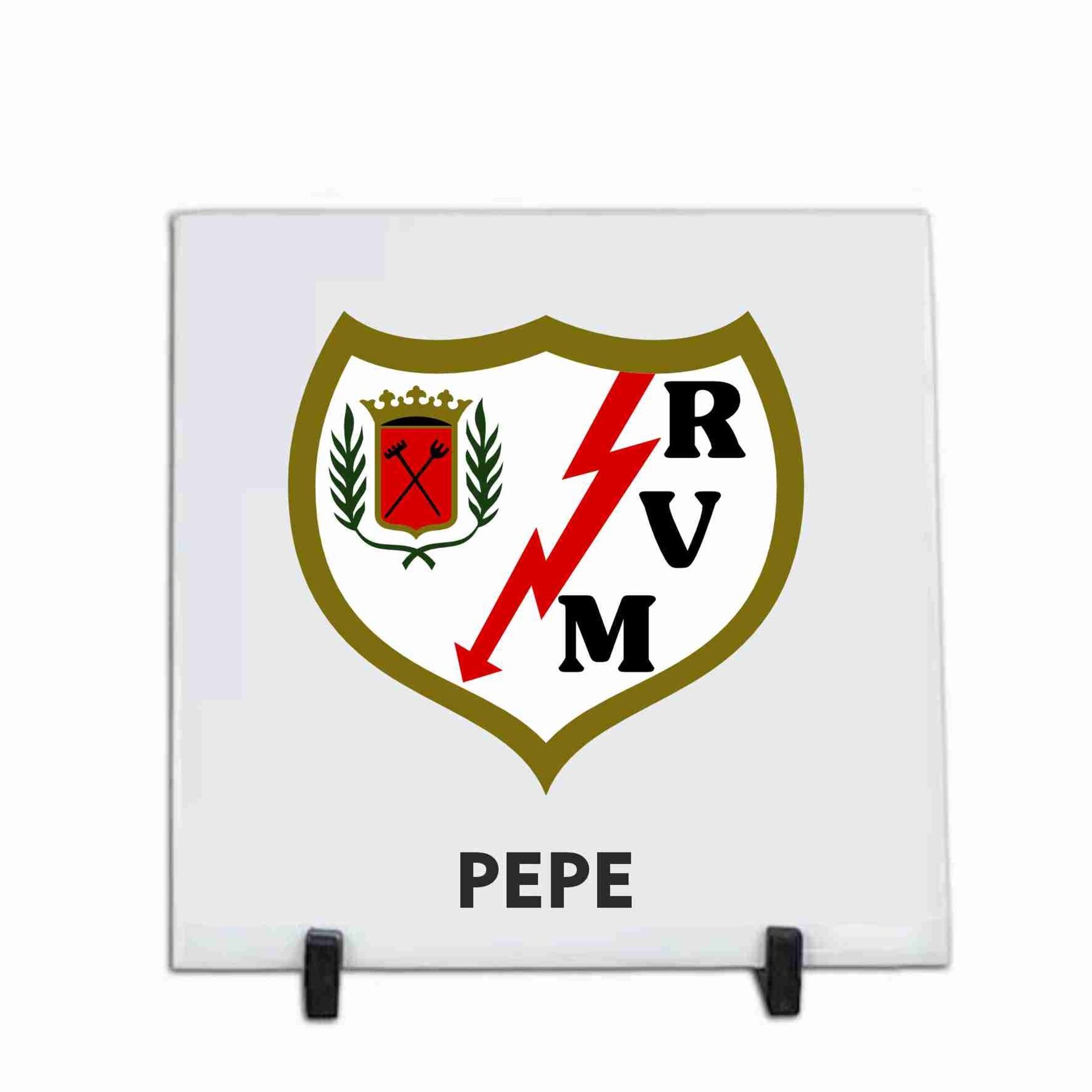 Azulejos de cerámica personalizados de 20 x 20 cm. Equipo futbol R Vallecano - 3
