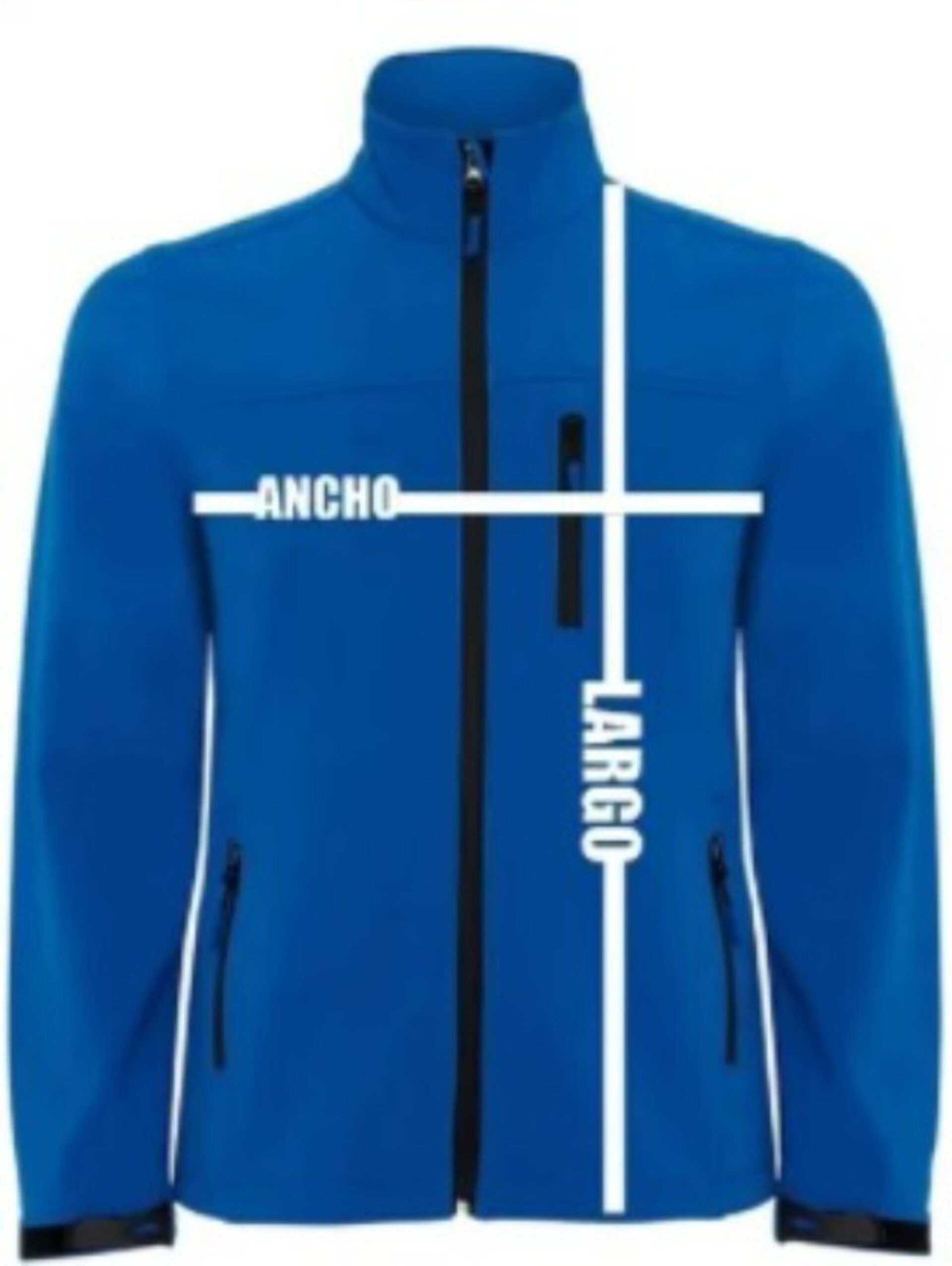 Chaqueta moto cortavientos softshell Roly Antártida personalizada. Mod. BL - 9