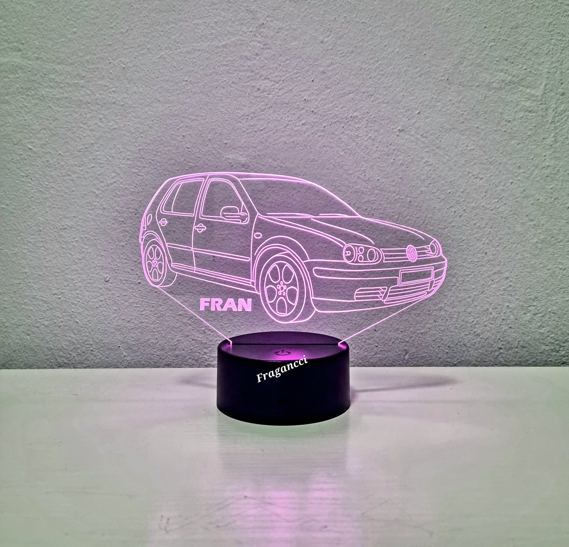 Lampara led 3d W V GOLF 4 personalizable, Lámpara led sobremesa - 6