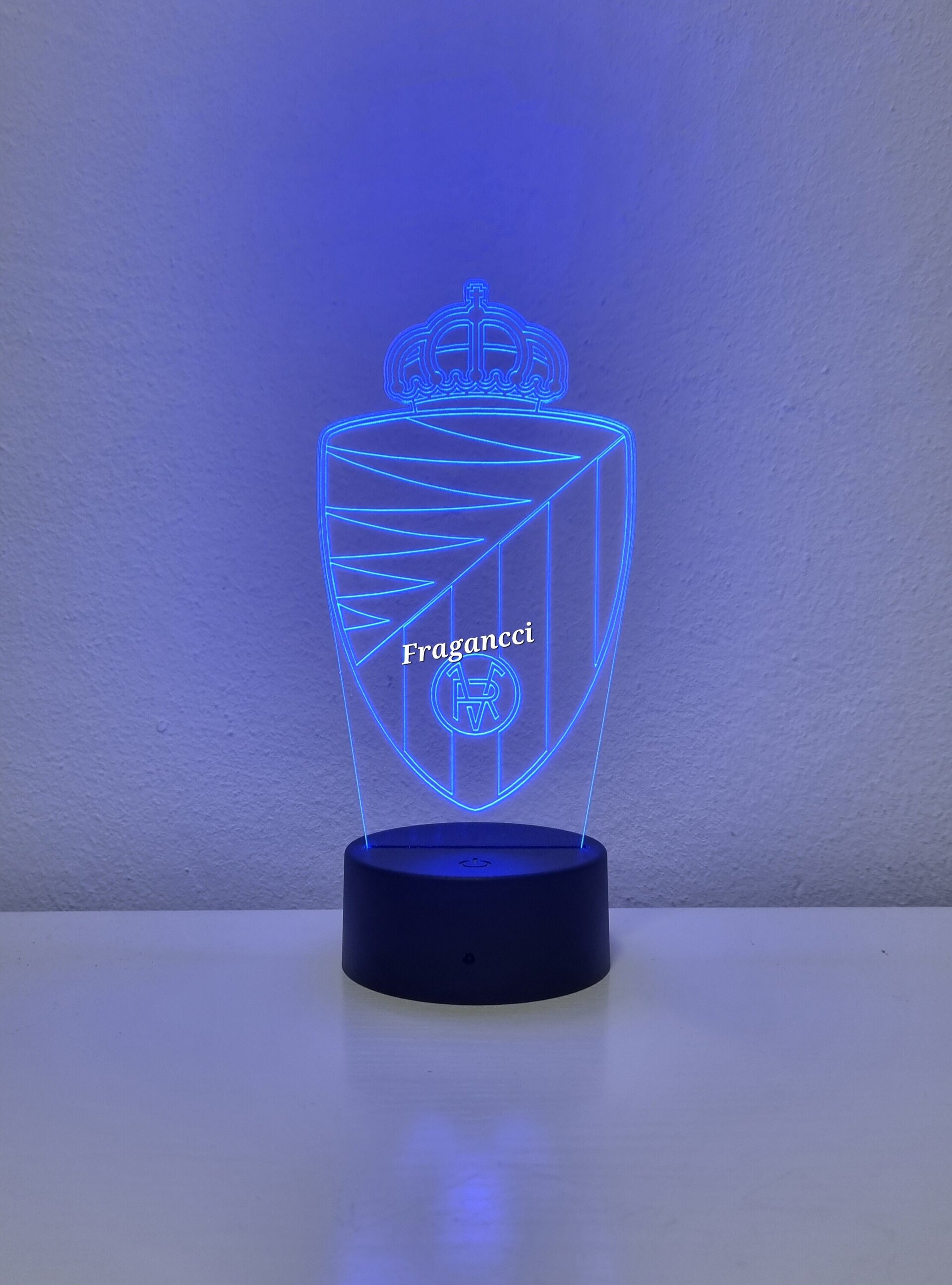 Lampara led 3d Escudo Futbol R Valladolid personalizable, Lámpara sobremesa - 13
